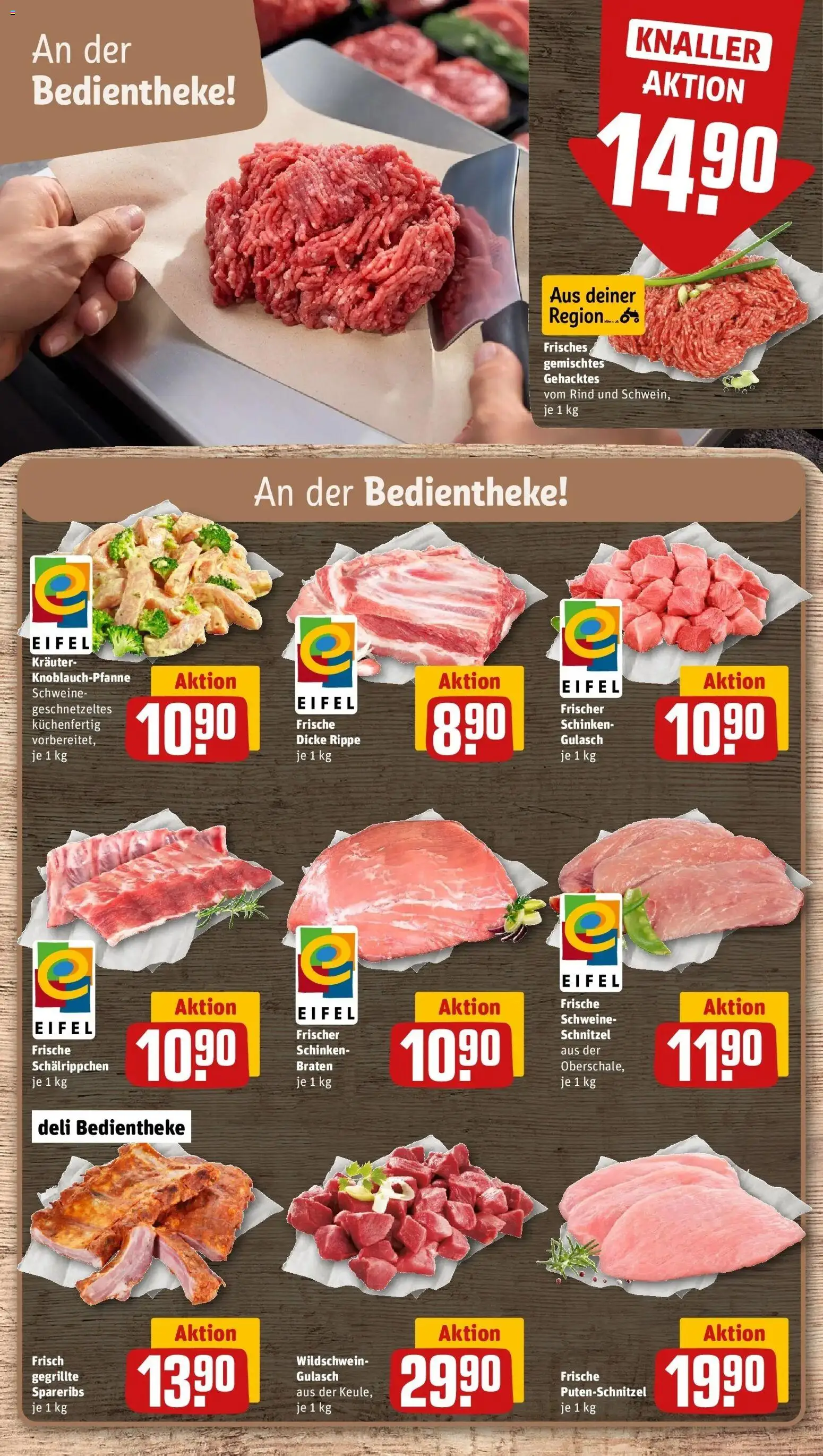 REWE Prospekt ab 12.10.2026 zum Blättern » Angebote | Seite: 6 | Produkte: Schnitzel, Gulasch, Putenschnitzel, Schinken