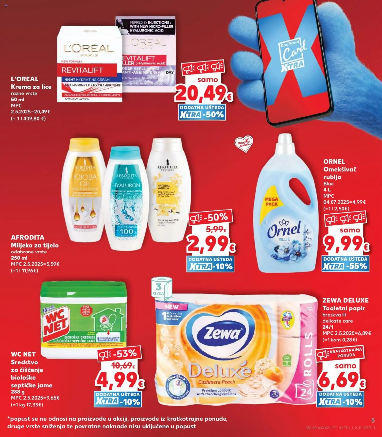 Kaufland katalog | vrijedi od 14.10.2026 | Stranica: 5 | Proizvodi: Mlijeko, Krema, Breskva, Kapsule