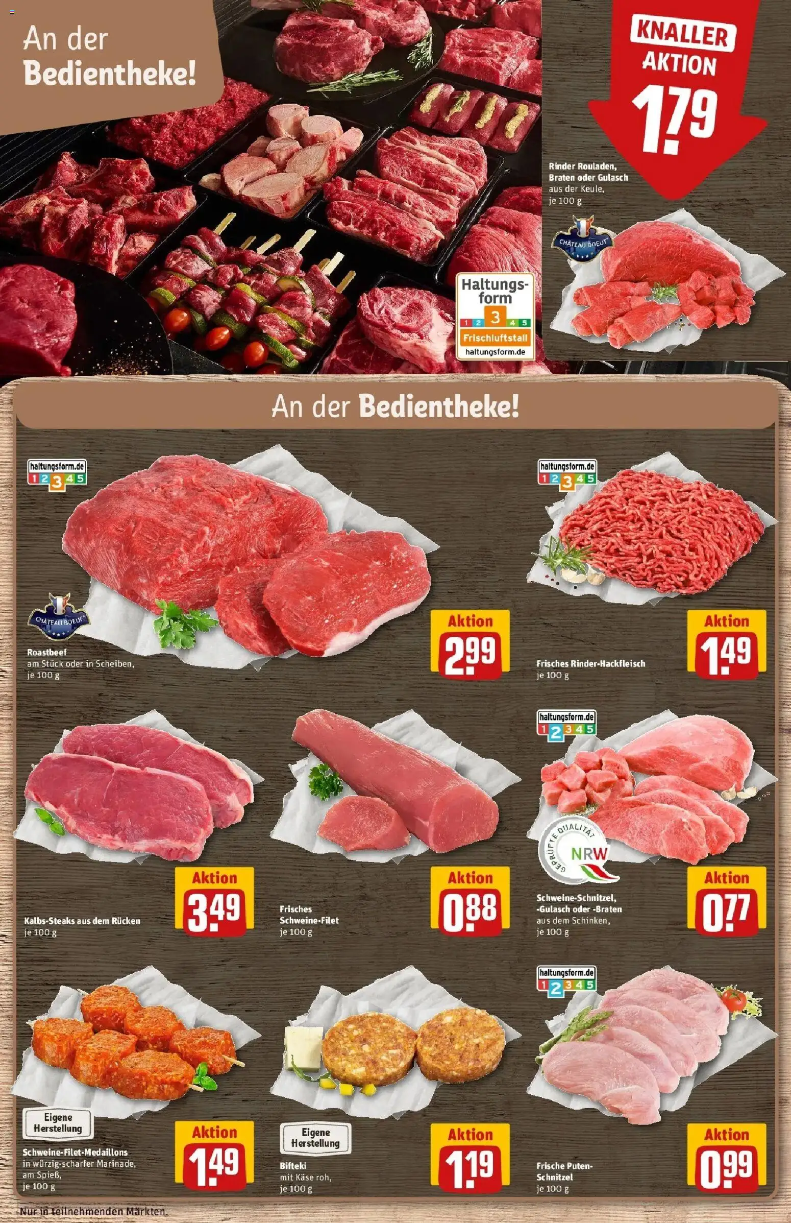 Rewe Prospekt Bielefeld – gültig ab 17.05.2026 | Seite: 12 | Produkte: Käse, Roastbeef, Gulasch, Steak
