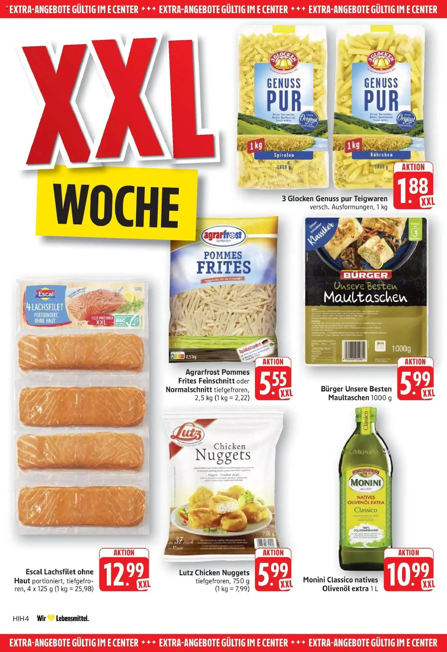 Edeka Prospekt Eislingen (ab 31.08.2026) » Angebote Online | Seite: 24 | Produkte: Pommes, Burger, Pommes frites, Maultaschen