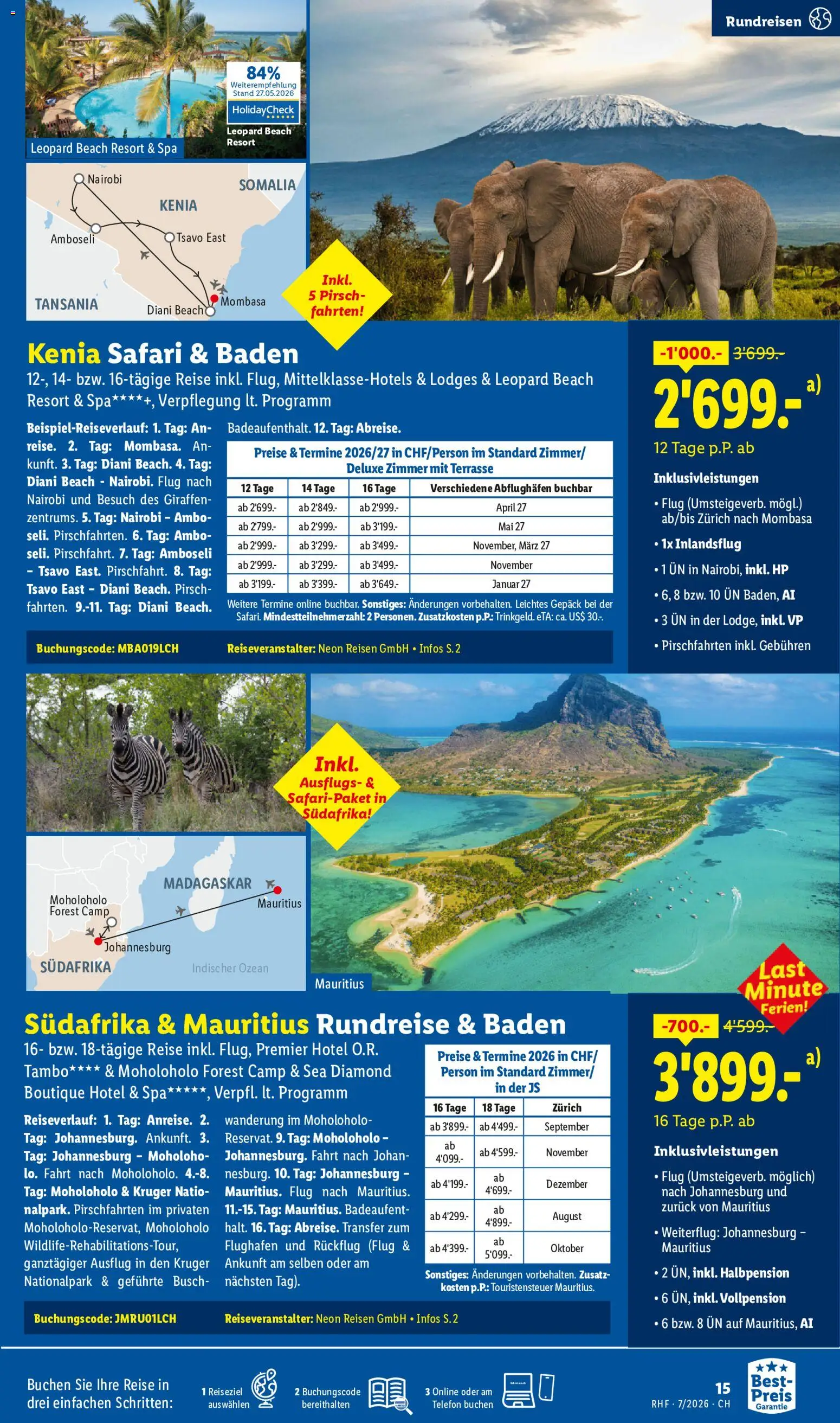 Lidl aktionen Reise-Highlights – gültig ab 01.07.2026 | Seite: 15 | Produkte: Telefon, HP