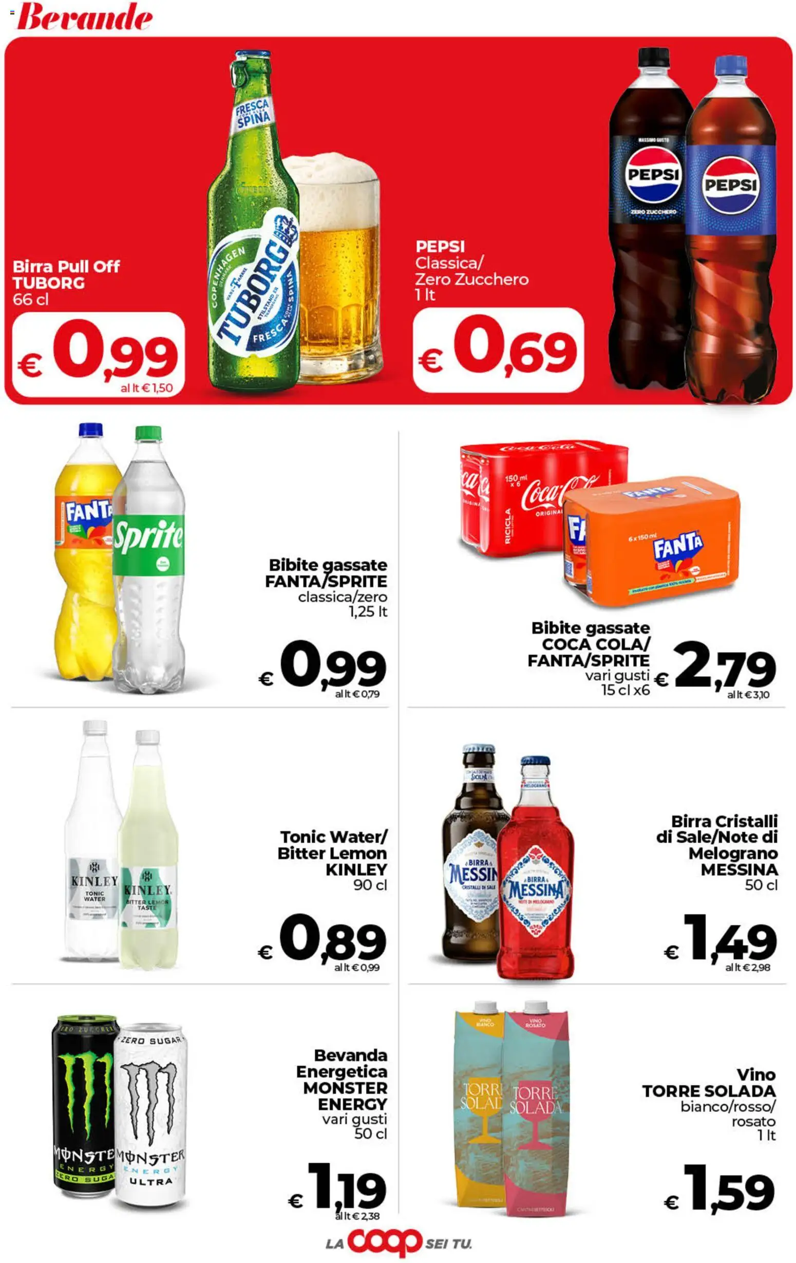 Volantino COOP del 10/07/2026 | Pagina: 36 | Prodotti: Birra, Zucchero, Bibite, Fanta