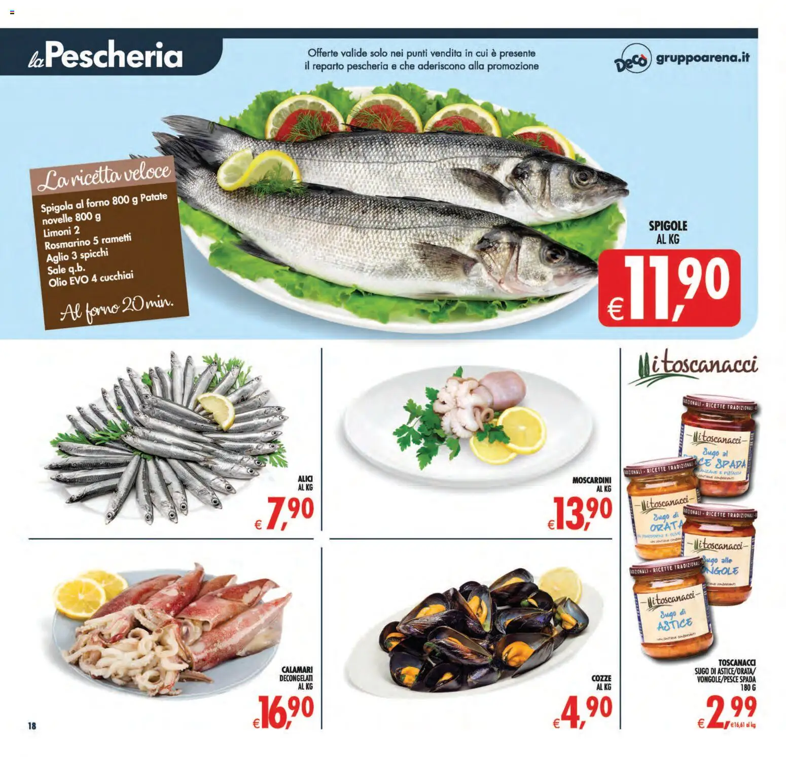 Volantino Decò del 11/09/2026 | Pagina: 19 | Prodotti: Cozze, Sale, Olio, Sugo