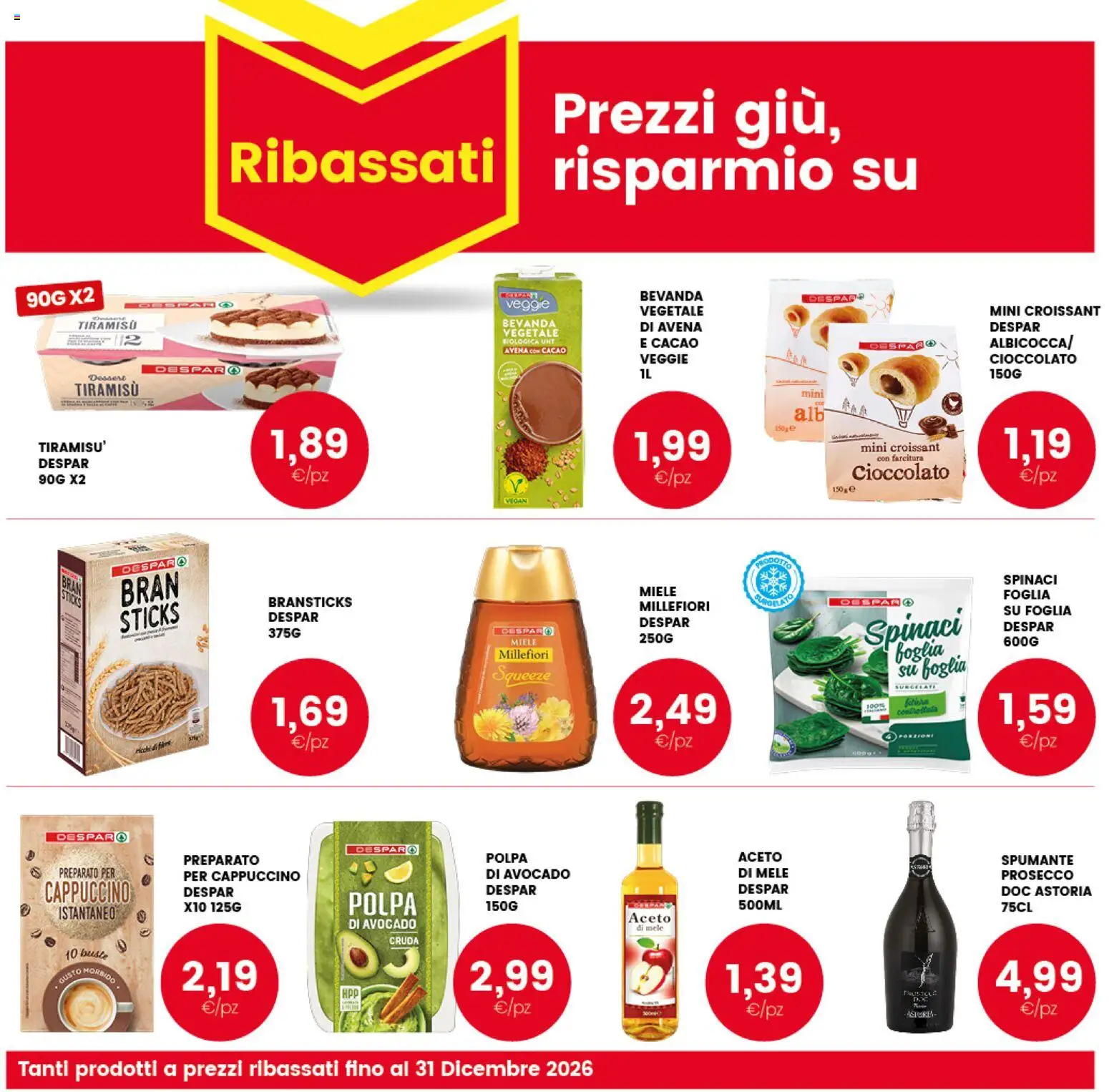 Volantino Interspar del 01/10/2026 | Pagina: 32 | Prodotti: Cioccolato, Spumante, Cacao, Miele