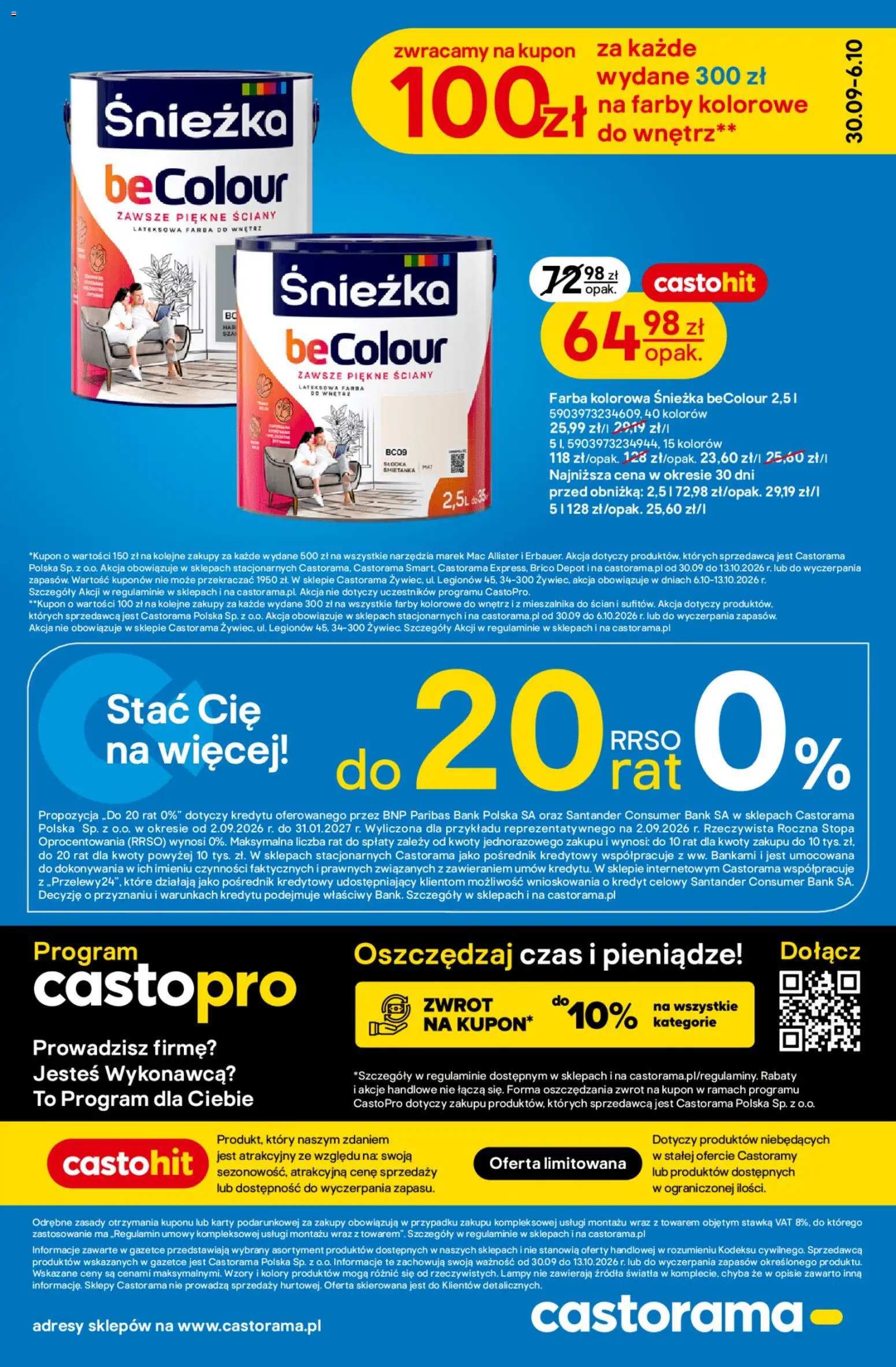 Castorama gazetka od 30.09.2026 | Strona: 34 | Produkty: Narzędzia, Śnieżka