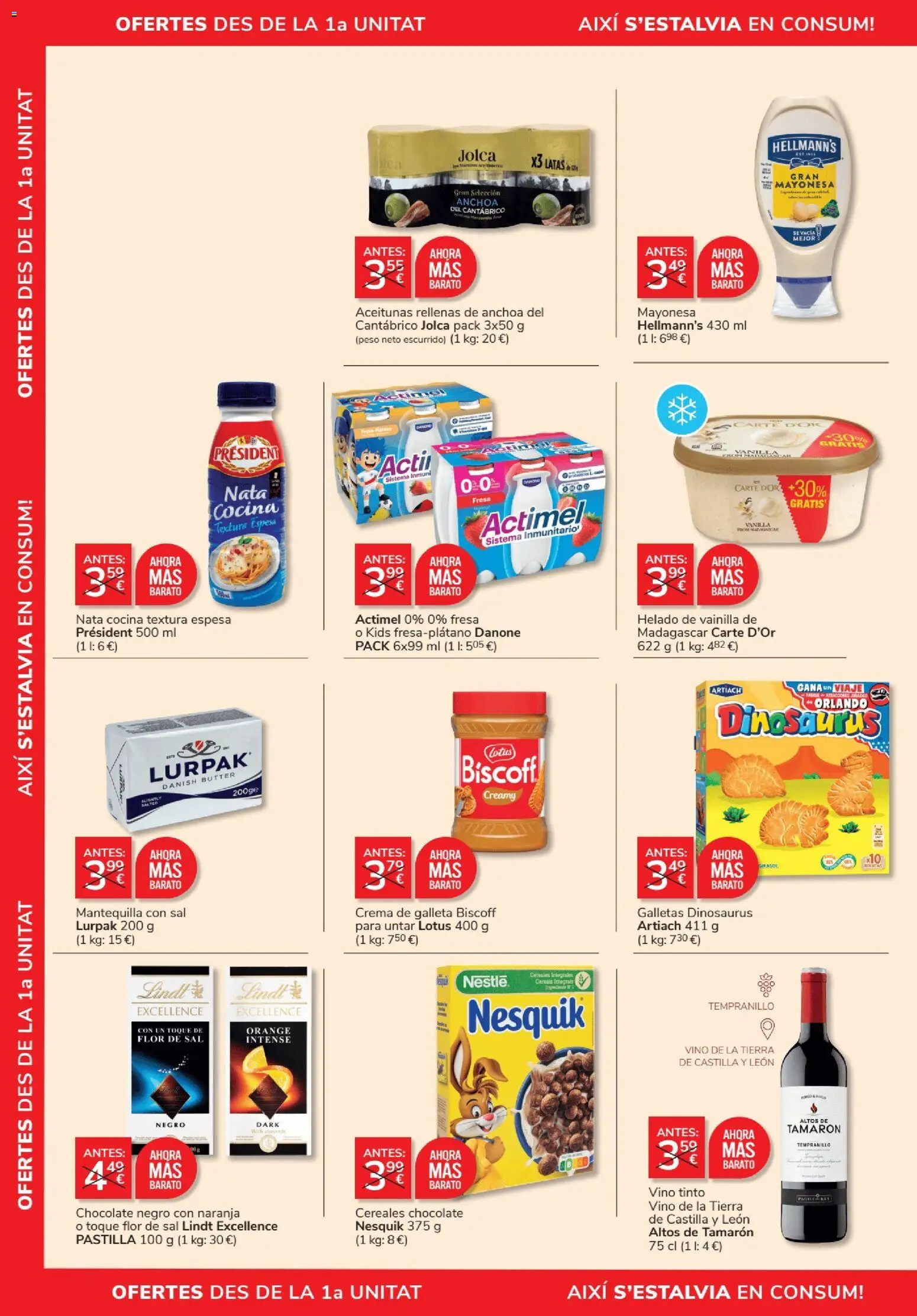 Consum folleto │ válido desde el 27/08/2026 | Página: 8 | Productos: Chocolate, Mayonesa, Cocina, Tierra