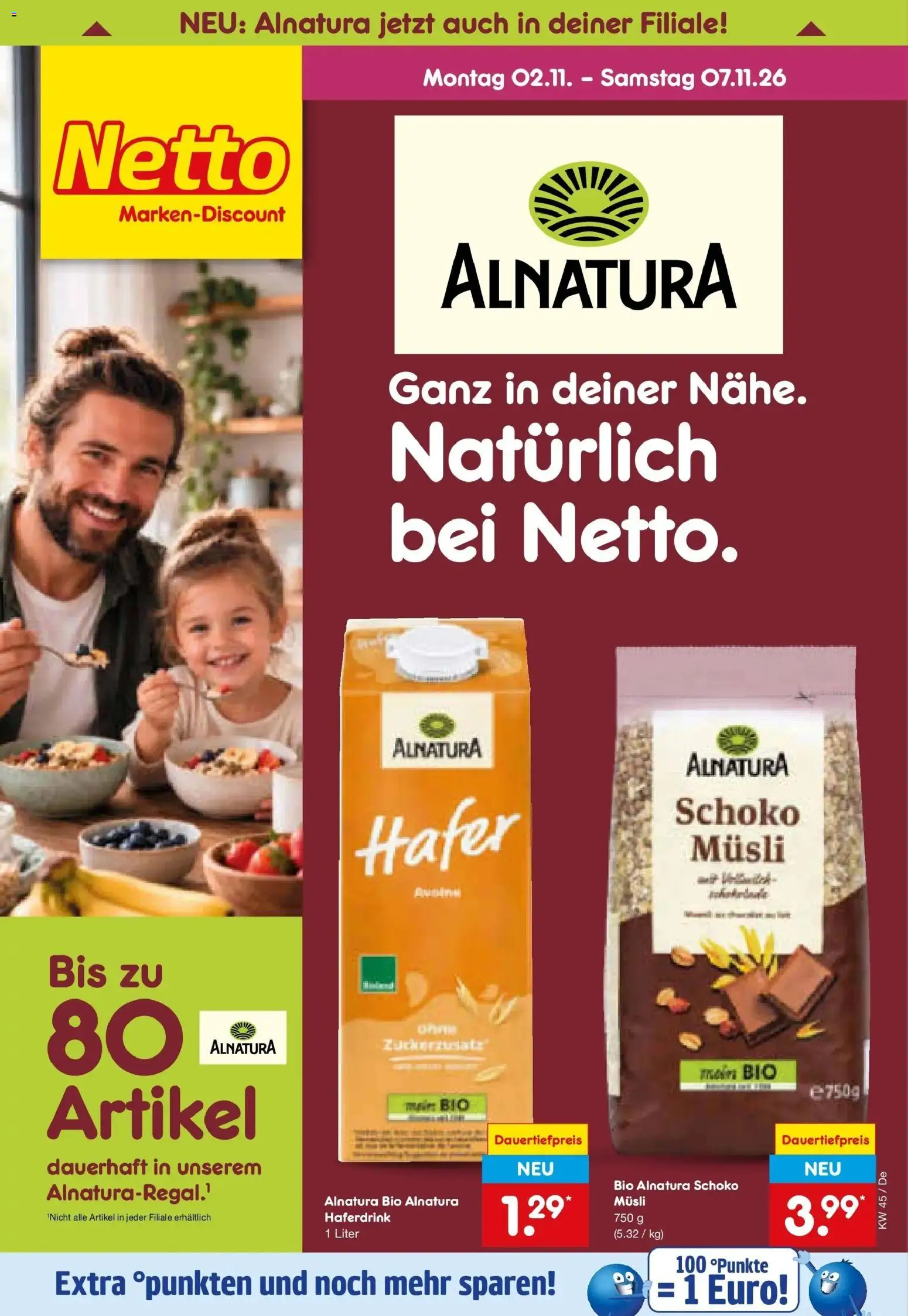 Netto Marken-Discount Prospekt Stuttgart – gültig ab 02.11.2026 | Seite: 42 | Produkte: Musli, Haferdrink