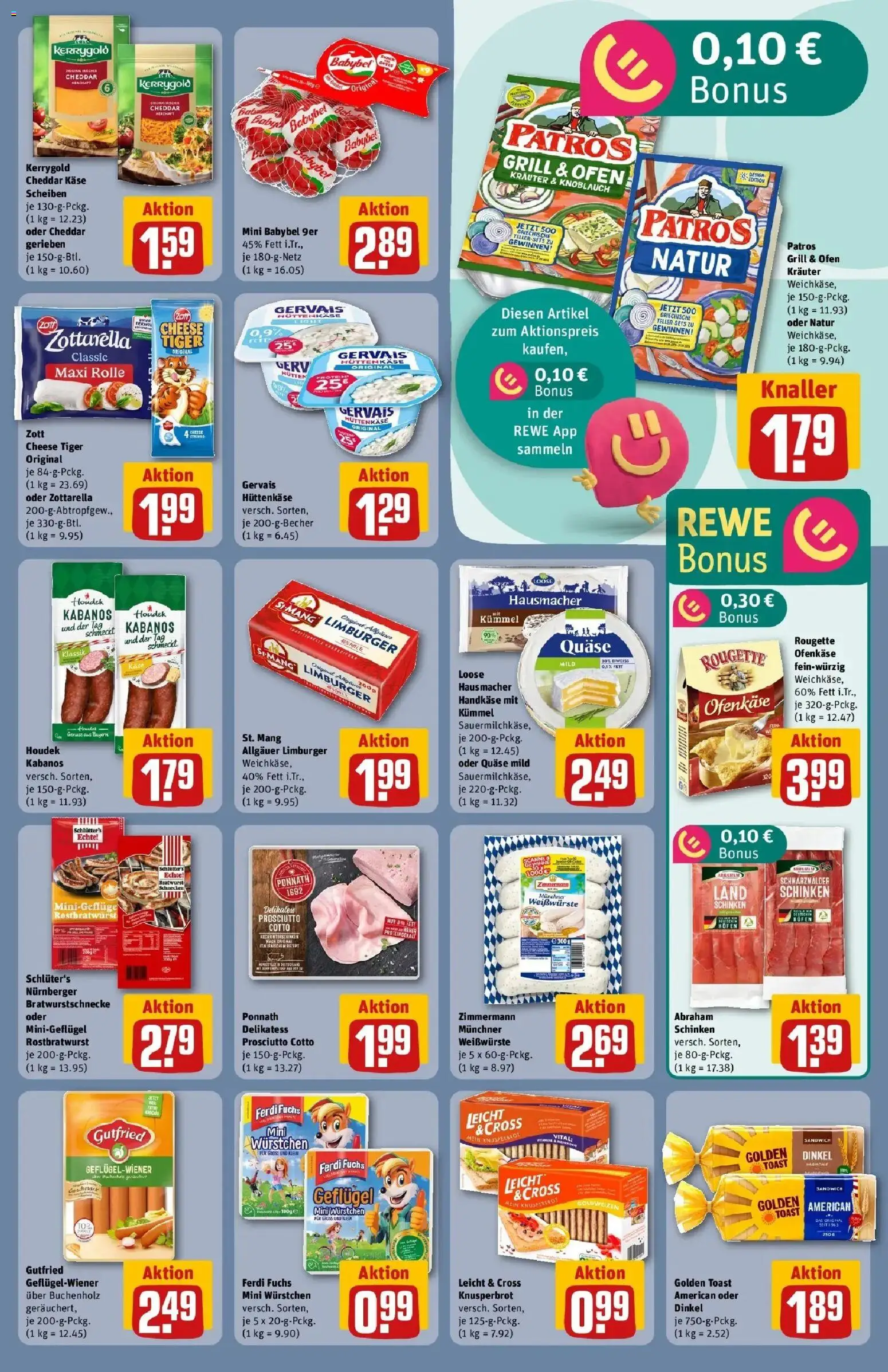 Rewe Prospekt Hilter – gültig ab 17.05.2026 | Seite: 15 | Produkte: Grill, Bratwurst, Rougette ofenkase, Patros