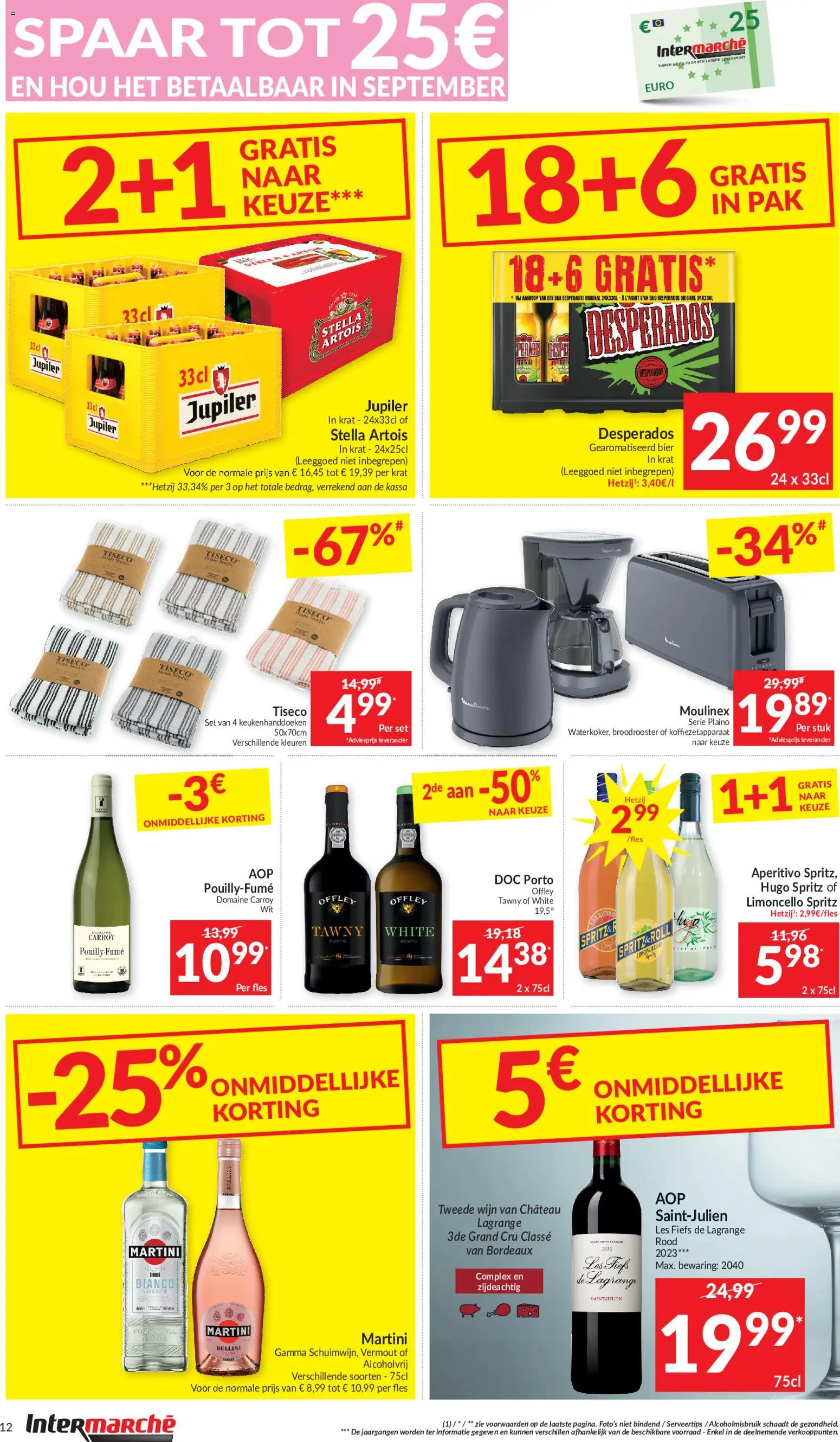 {H1} | Pagina: 12 | Producten: Fles, Bier, Keukendoeken, Martini