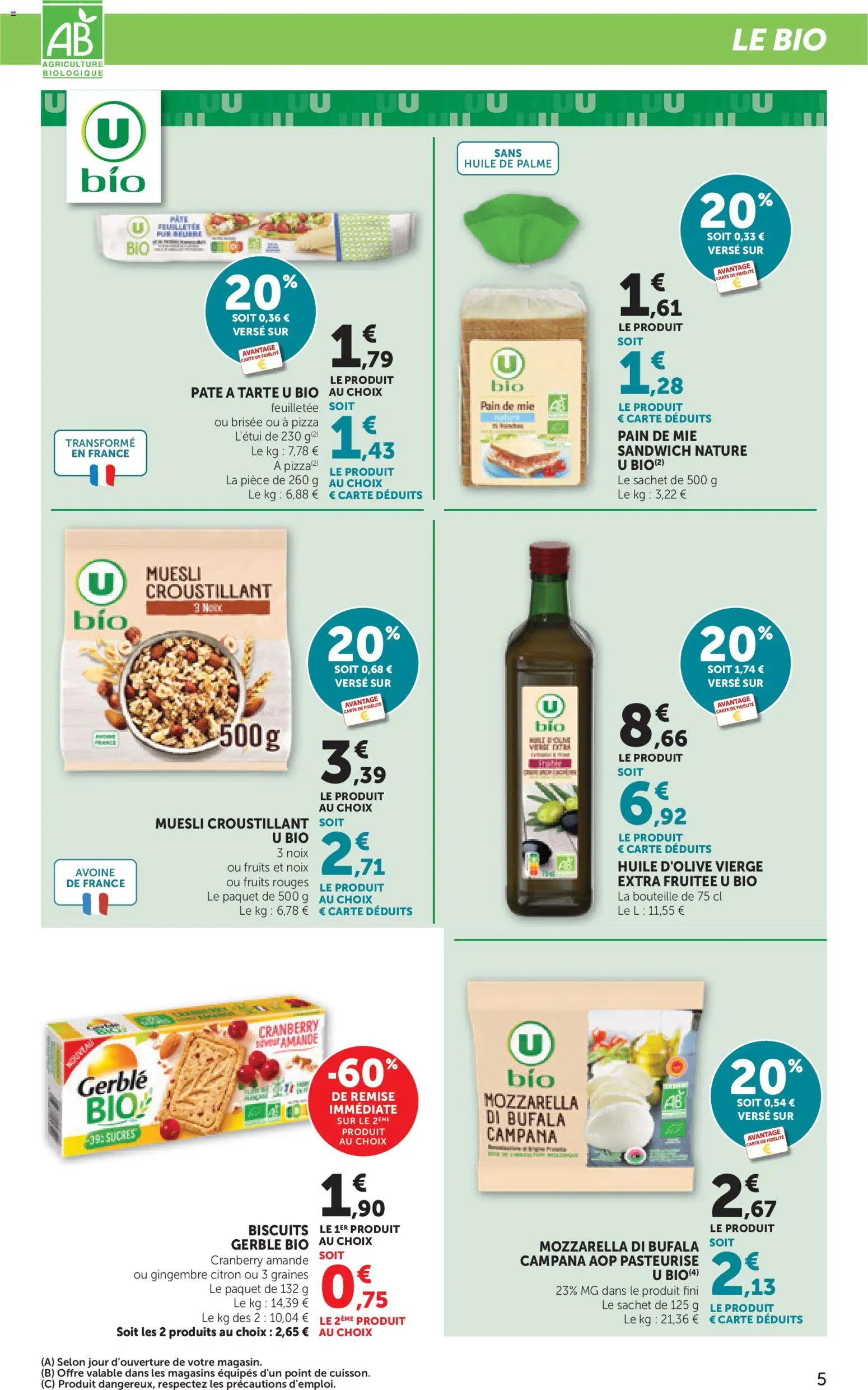 {H1} | Page: 5 | Produits: Amande, Huile D'olive, Sandwich, Noix