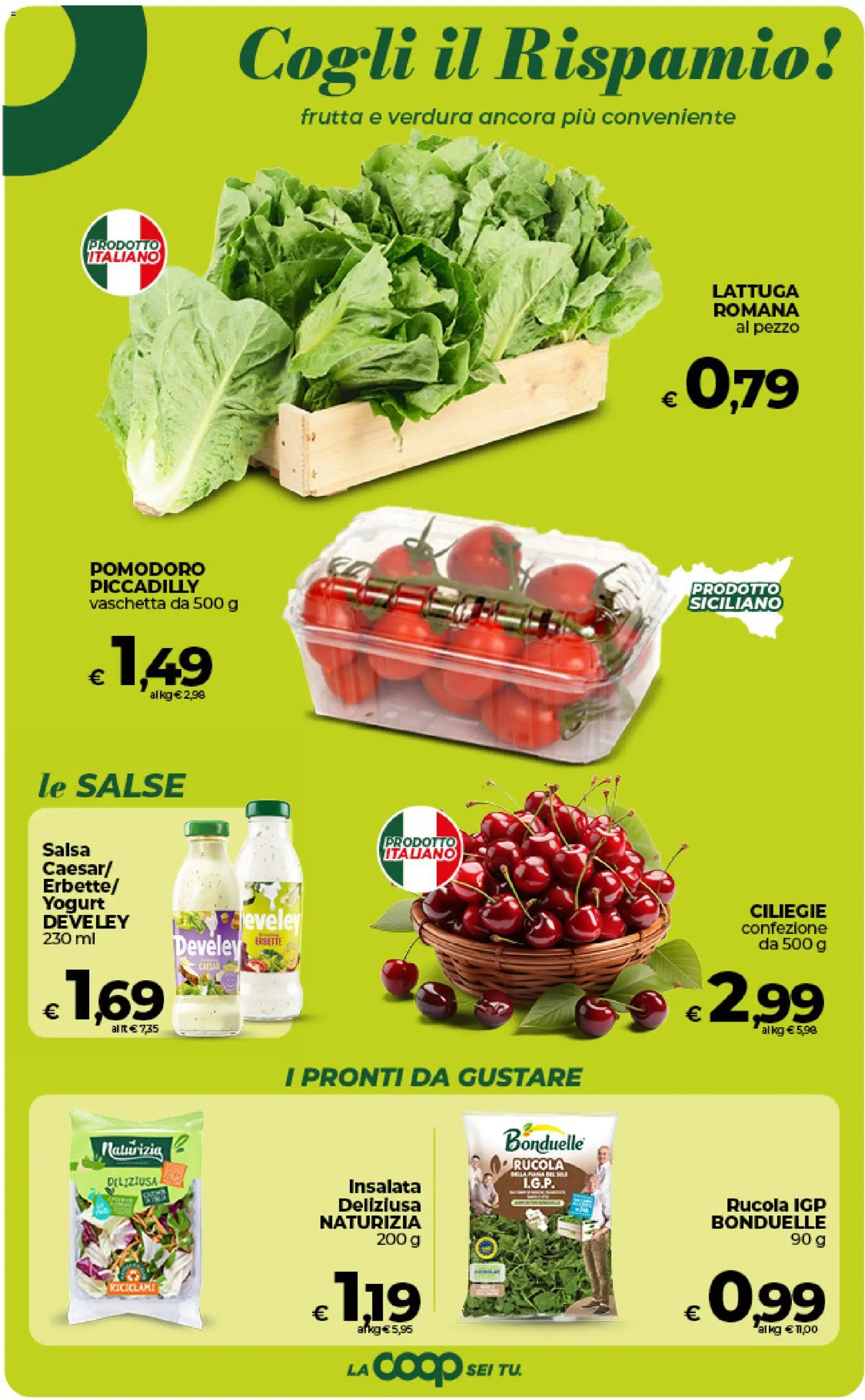 Volantino COOP del 09.06.2026 | Pagina: 20 | Prodotti: Yogurt, Salsa, Pomodoro, Lattuga