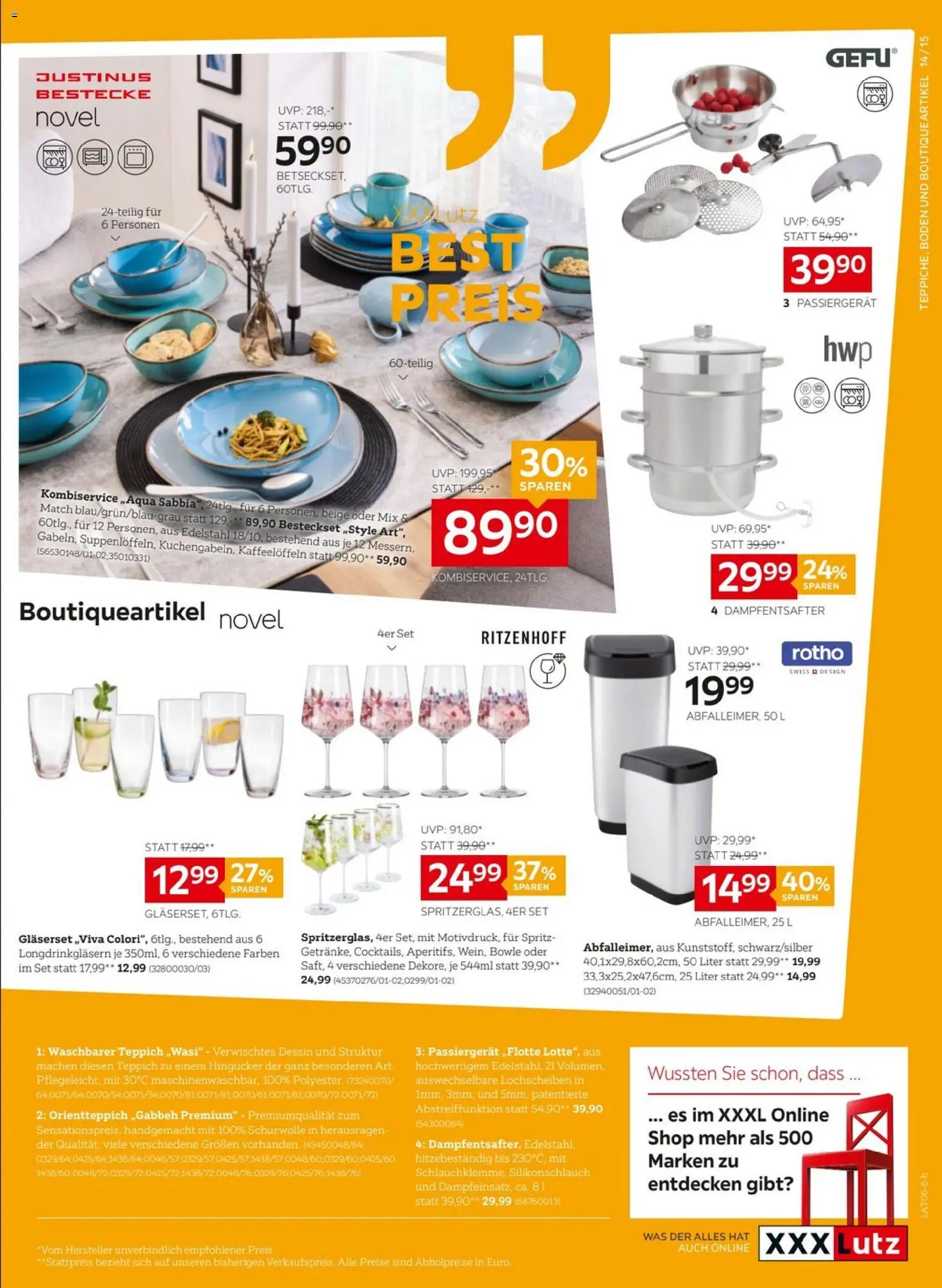 XXXLutz Prospekt aktuell gültig ab 09.06.2026 | Seite: 15 | Produkte: Teppich