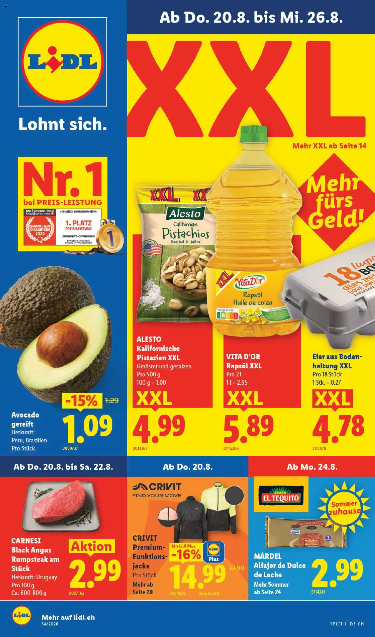 Lidl aktionen – gültig ab 20.08.2026 | Seite: 1
