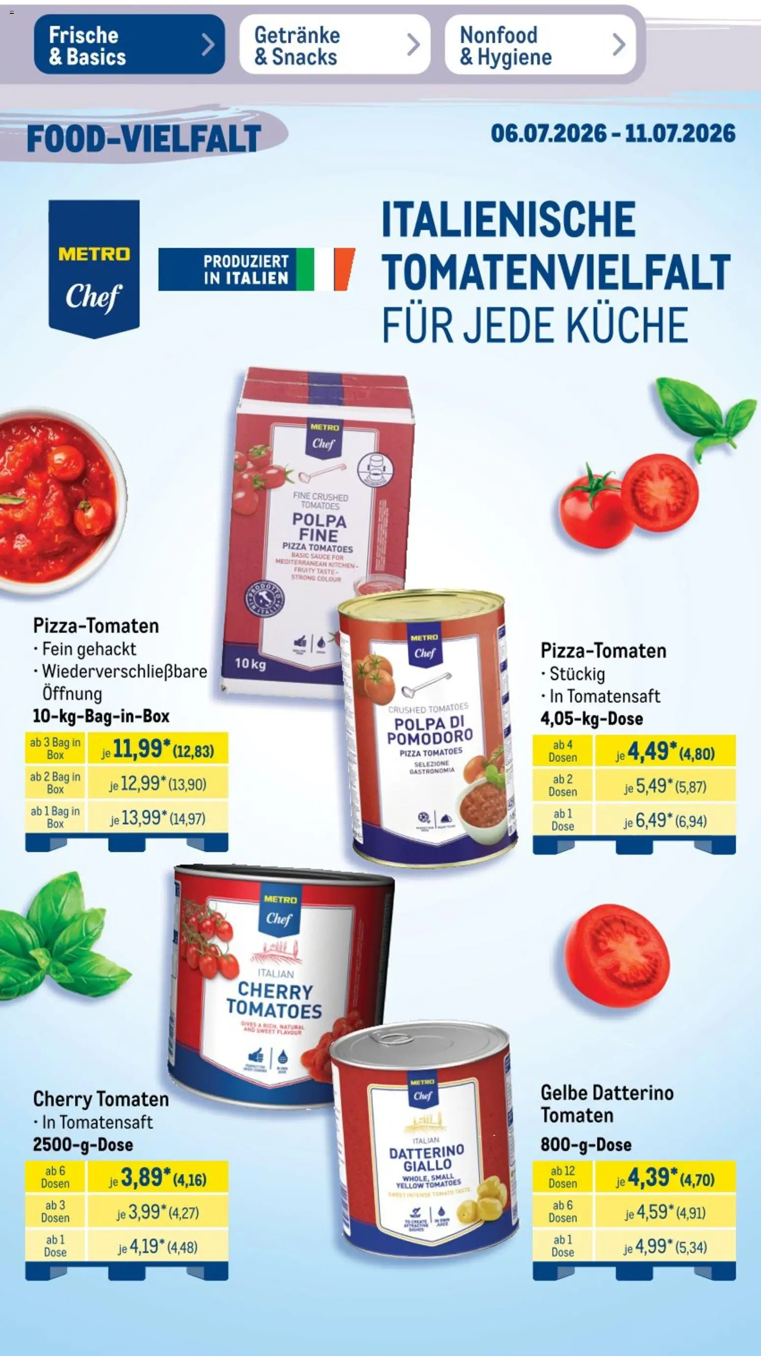 Metro Non Food & Hygiene – gültig ab 06.07.2026 | Seite: 47 | Produkte: Burrata, Pfifferlinge