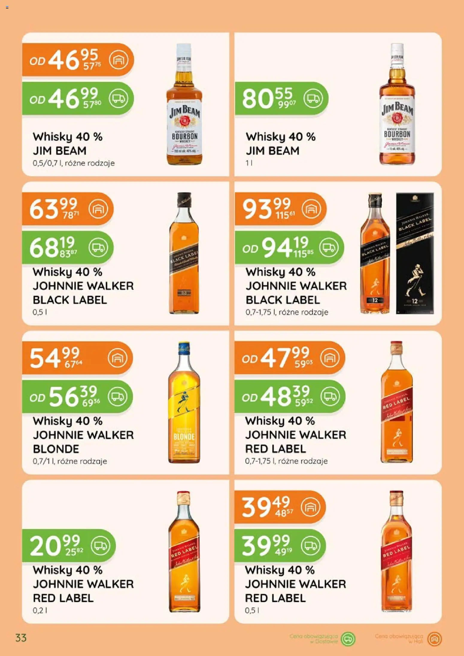 Eurocash gazetka - Katalog Alkoholowy od 01.09.2026 | Strona: 33 | Produkty: Bourbon, Jim Beam, Black Label, Whisky