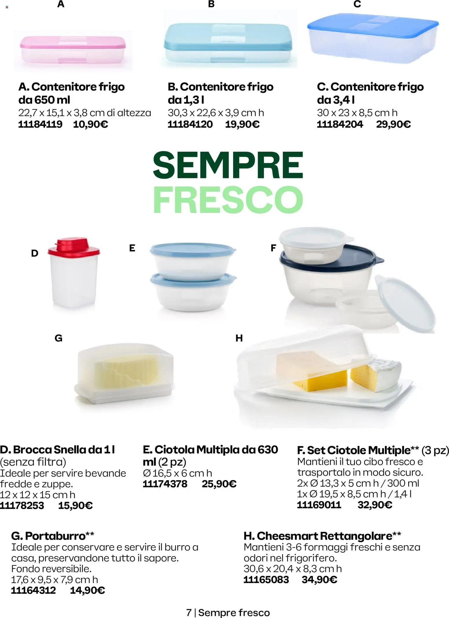 Volantino Tupperware del 01.05.2026 | Pagina: 7 | Prodotti: Burro, Contenitore, Ciotola