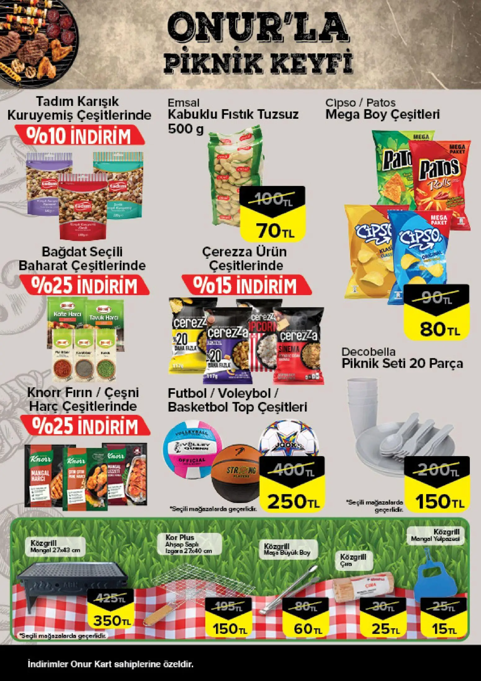 Onur Market Katalog - 30 Haziran 2026 tarihinden itibaren geçerlidir | Sayfa: 2 | Ürünler: Fıstık, Baharat, Fırın, Izgara