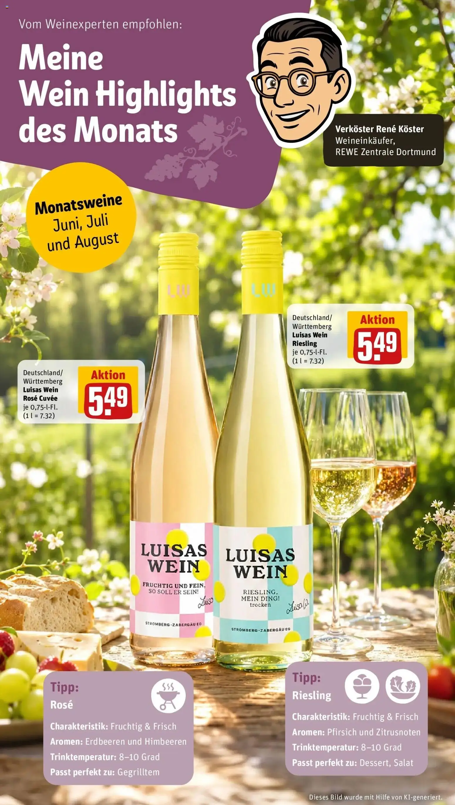 Rewe Prospekt Unna – gültig ab 01.06.2026 | Seite: 31 | Produkte: Himbeeren, Pfirsich, Wein, Erdbeeren