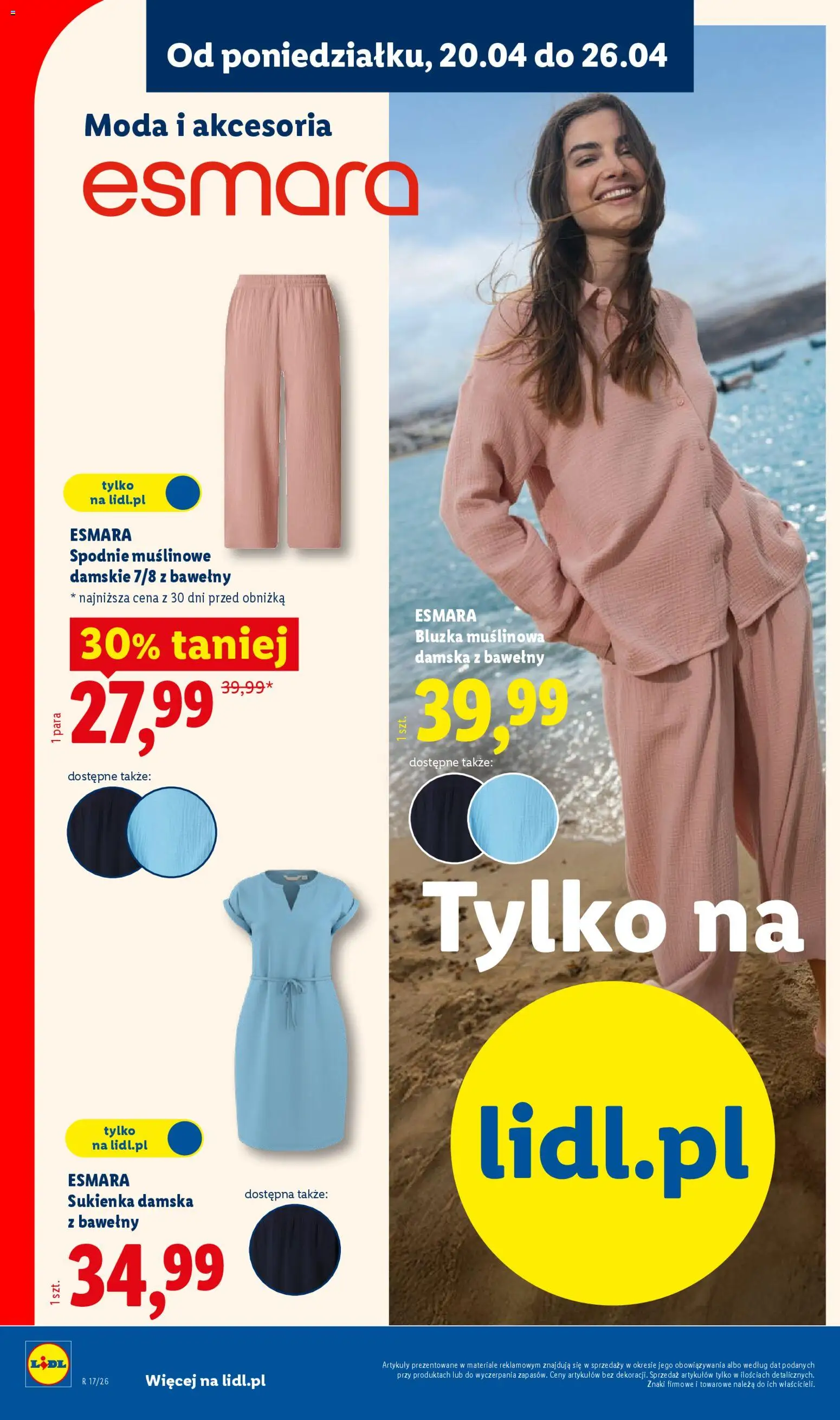 Lidl Katalog od 20.04.2026 | Strona: 14 | Produkty: Bluzka, Spodnie, Sukienka