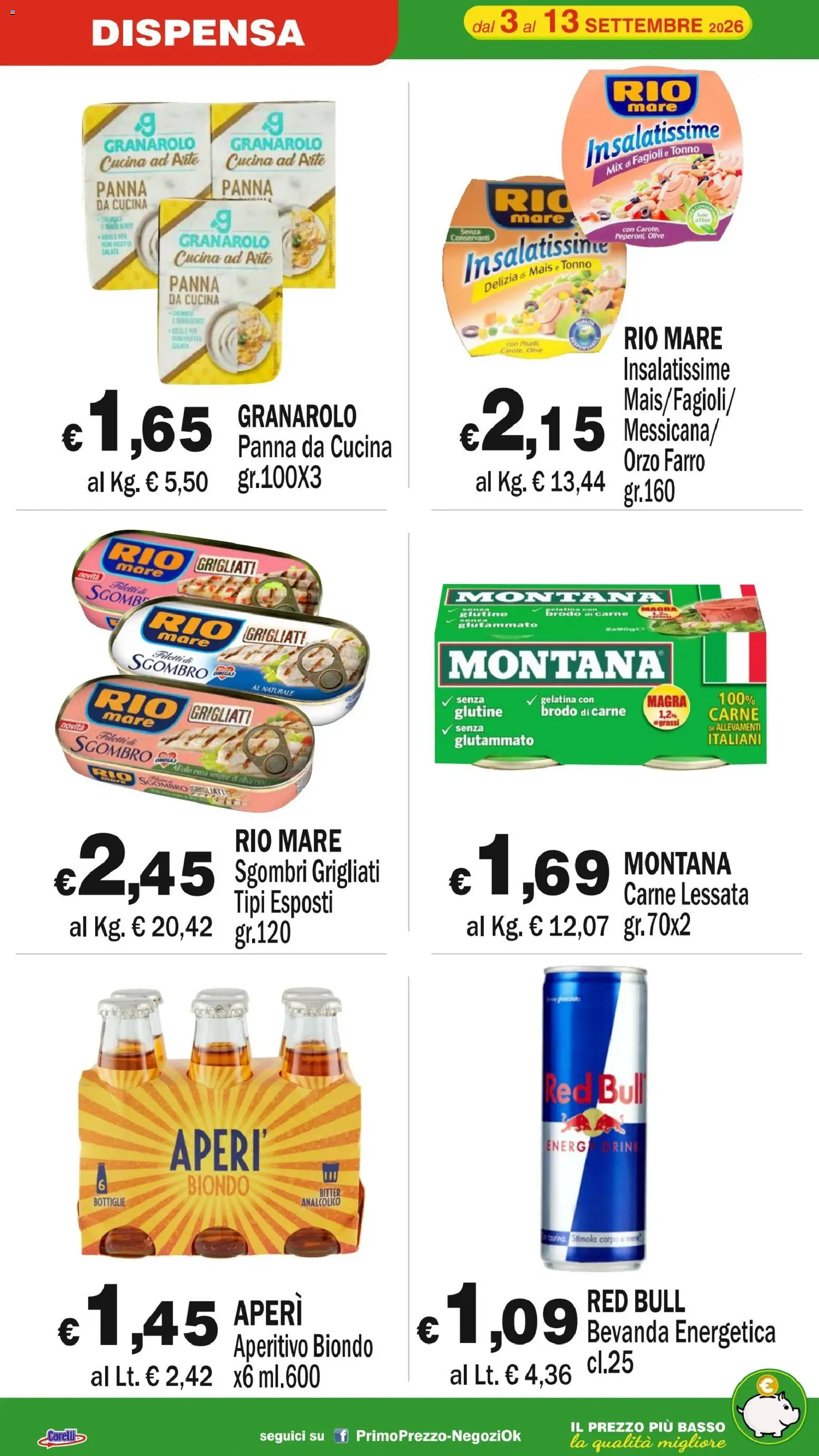 Volantino Primo Prezzo del 03/09/2026 | Pagina: 10