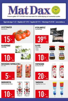 Matdax erbjudanden - Förhandsvisning av reklamblad från butik Matdax aktuell från 17/08/2026