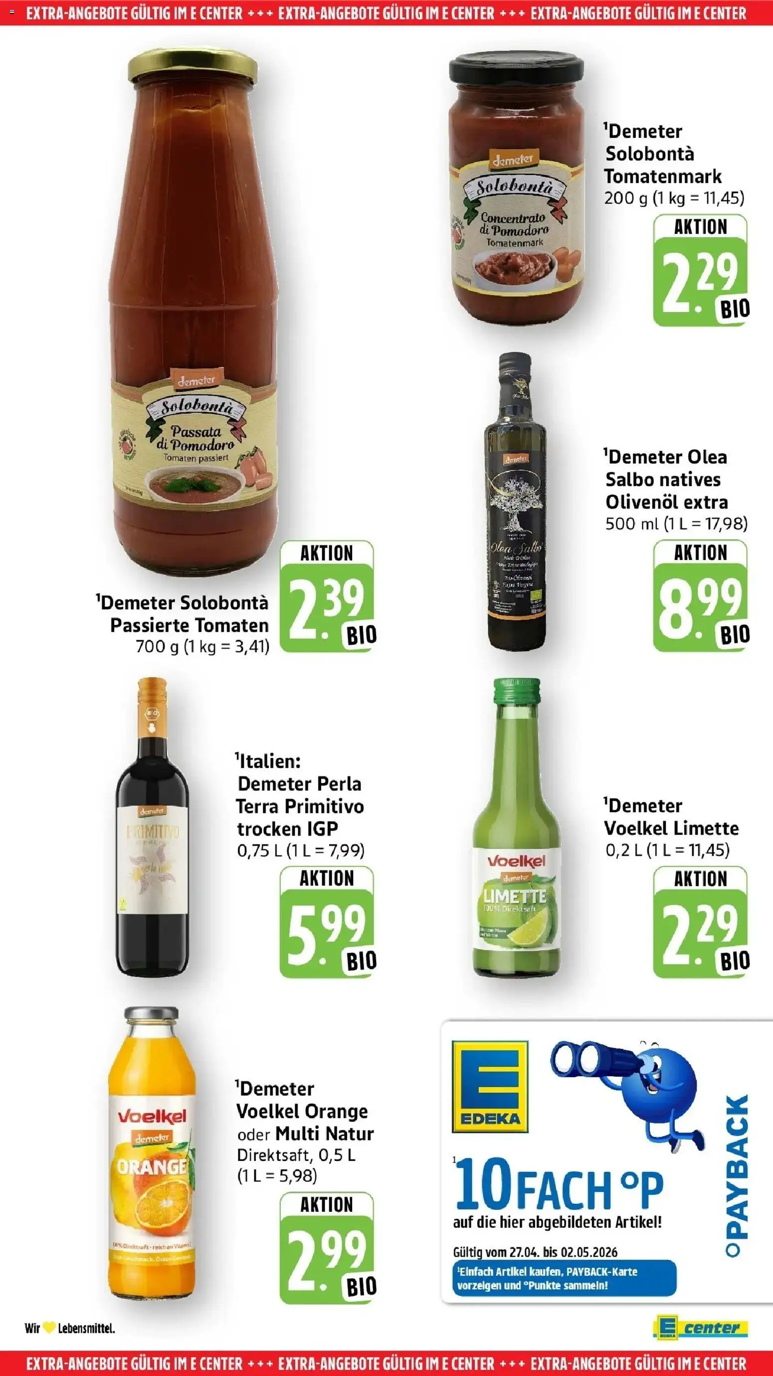 Edeka prospekt Heilbronn	 – gültig ab 27.04.2026 | Seite: 58 | Produkte: Olivenol, Tomaten, Limette