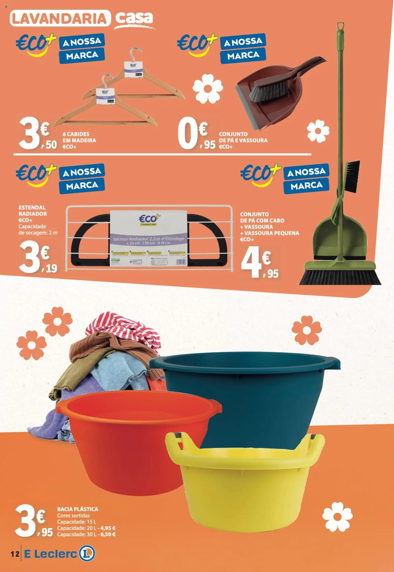 E.Leclerc folheto Feira Animal e Casa │ válido de 29/09/2026 | Página: 12 | Produtos: Cabo, Cabides, Radiador, Vassoura