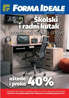 Forma Ideale katalog školski - pregled Forma Ideale kataloga - važi od 01.09.2026