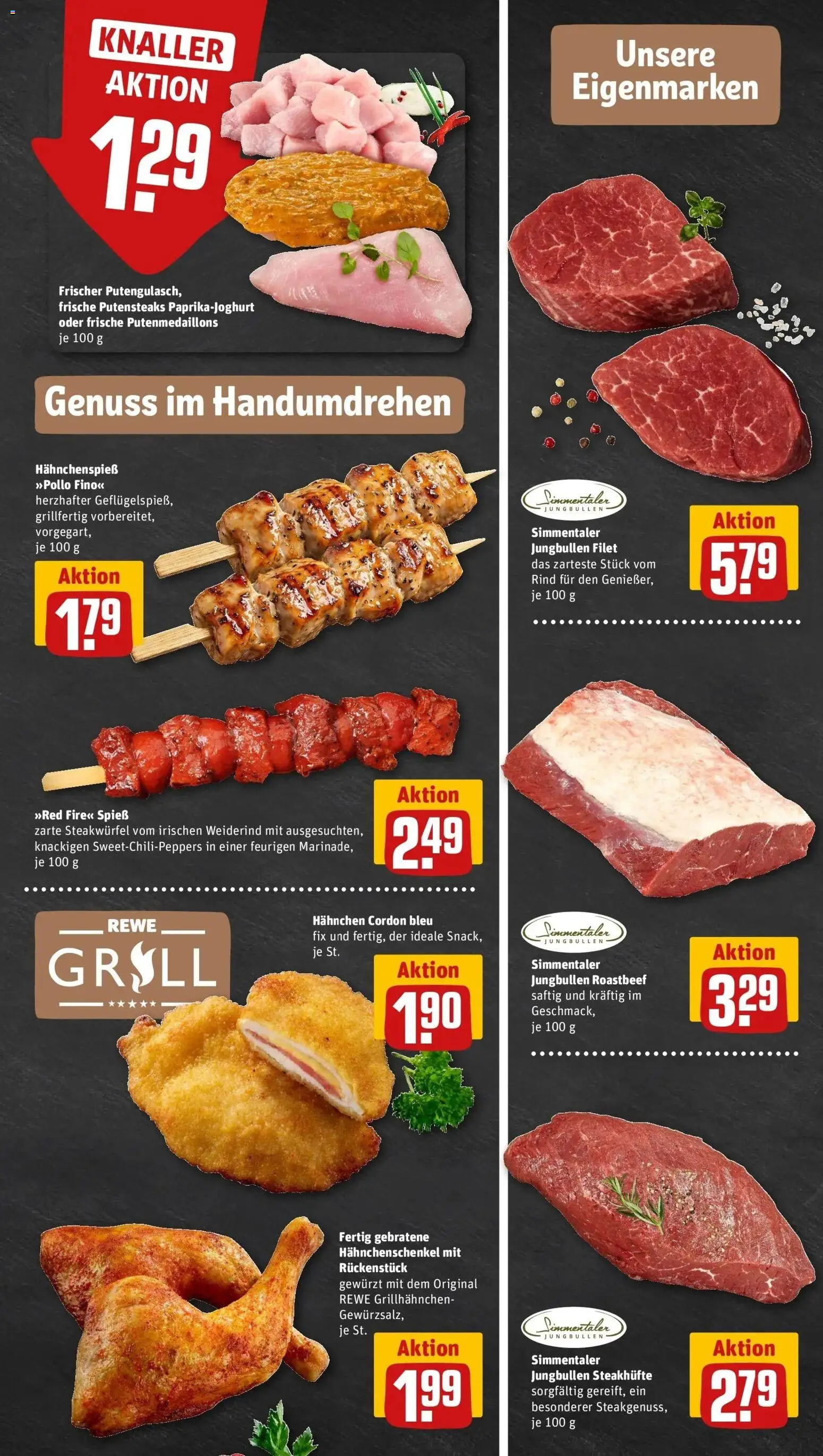 Rewe Prospekt Dortmund	 – gültig ab 27.04.2026 | Seite: 7 | Produkte: Hahnchen, Hahnchenschenkel, Roastbeef, Steak