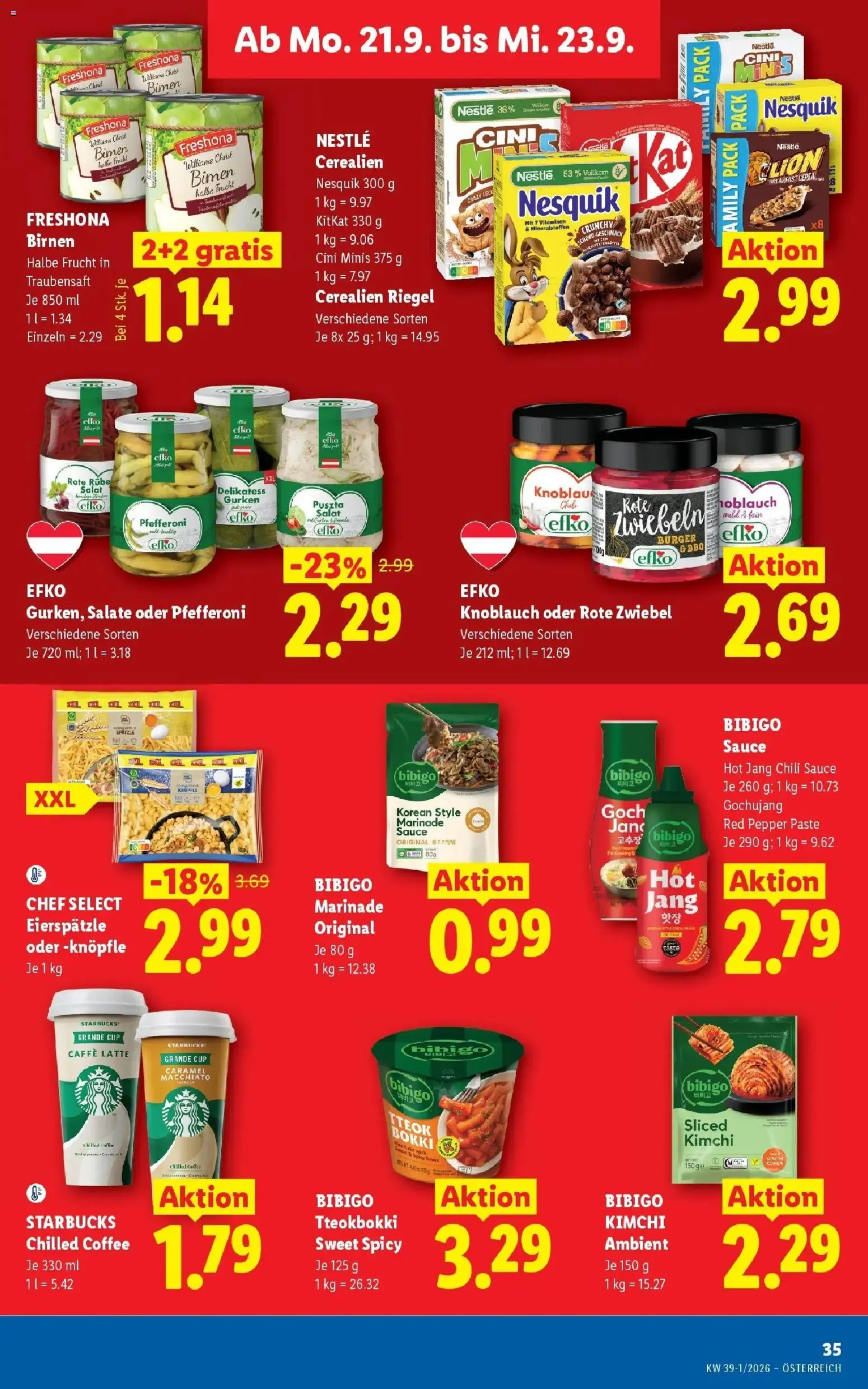 Lidl Flugblatt - Jenbach ab 13.09.2026 - Angebote ab donnerstag | Seite: 42 | Produkte: Salat, Burger, Zwiebeln, Kimchi