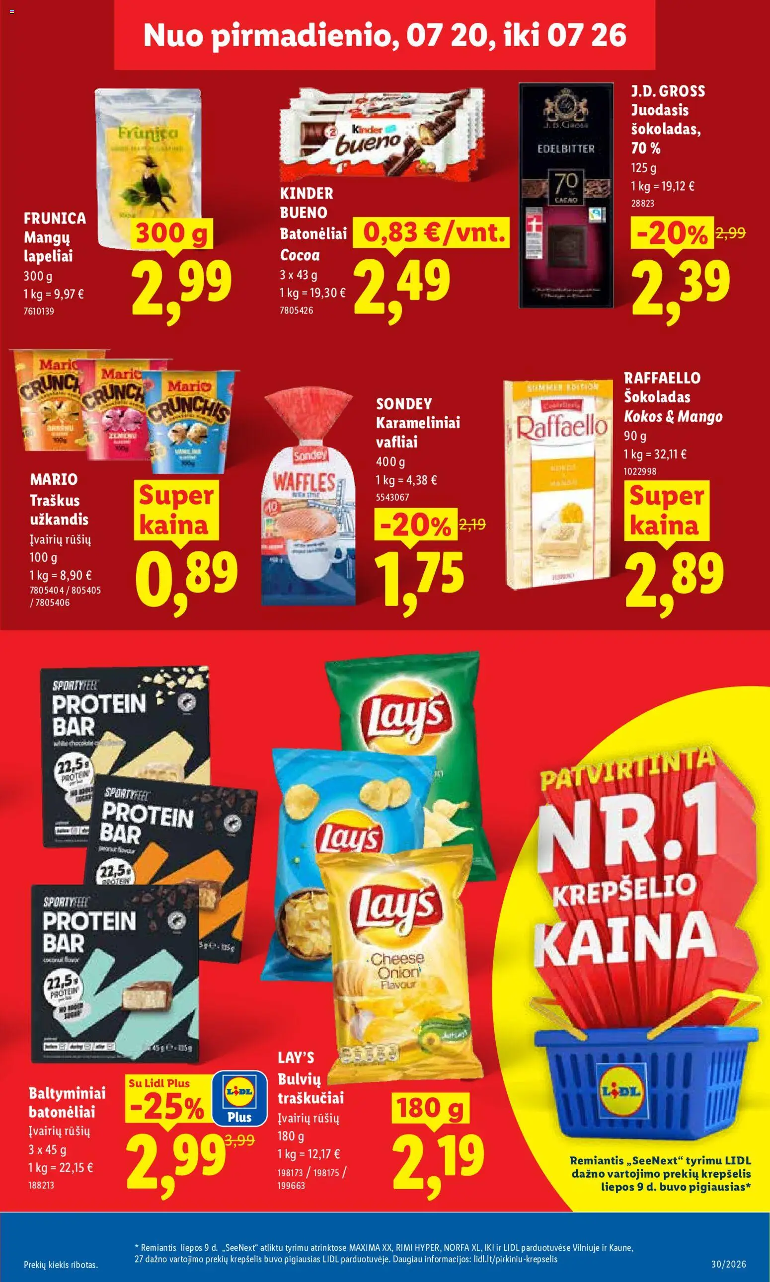 LIDL akcijos nuo 2026.07.20 | Puslapis: 25 | Prekių: Krepšelis, Vištiena