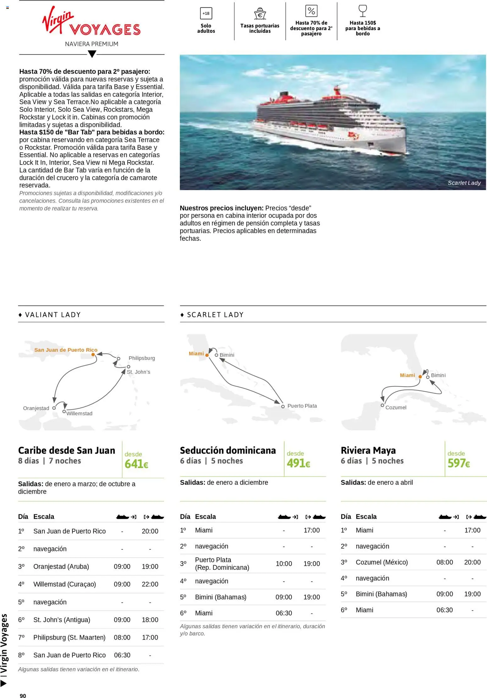 Viajes El Corte Inglés Cruceros marítimos │ válido desde el 01.01.2026 | Página: 91 | Productos: Navegación