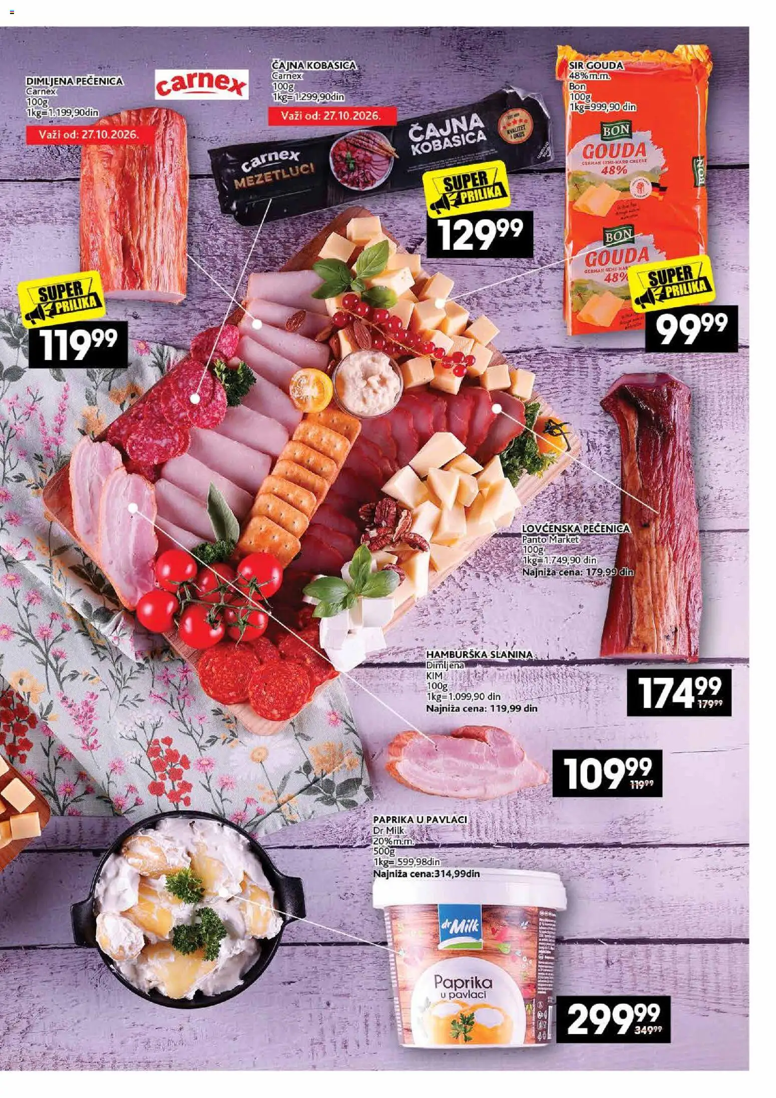 Roda katalog - važi od 26.10.2026 | Strana: 5 | Proizvode: Paprika, Gouda, Paprika u pavlaci, Kobasica