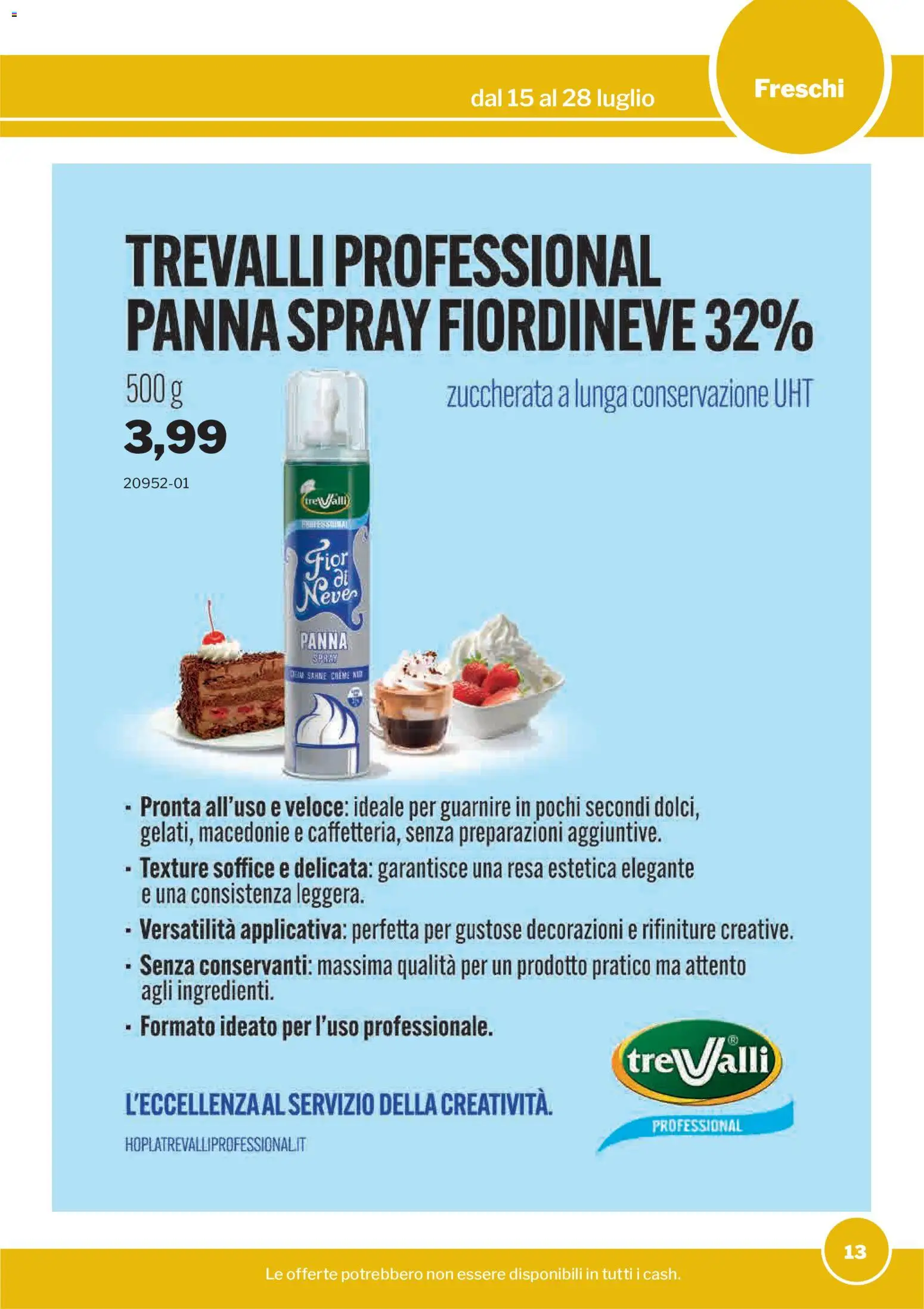 Volantino Sogegross del 15/07/2026 | Pagina: 13 | Prodotti: Panna, Decorazioni