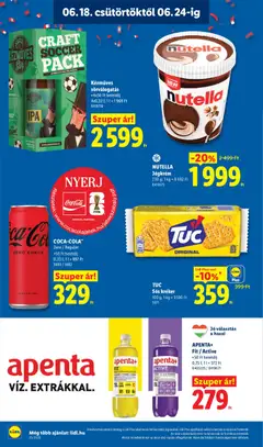 TUC Sós kréker, TUC Sós kréker 100 g; 1 kg = 3 590 Ft - amely érvényes a következő dátumtól: 2026.06.18. | Oldal: 20