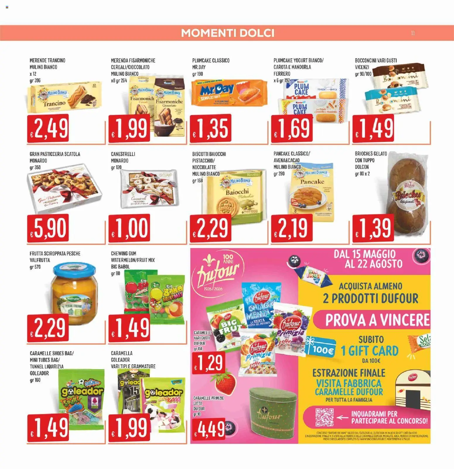 Volantino SISA del 11.06.2026 | Pagina: 11 | Prodotti: Caramelle, Cereali, Plumcake, Menta