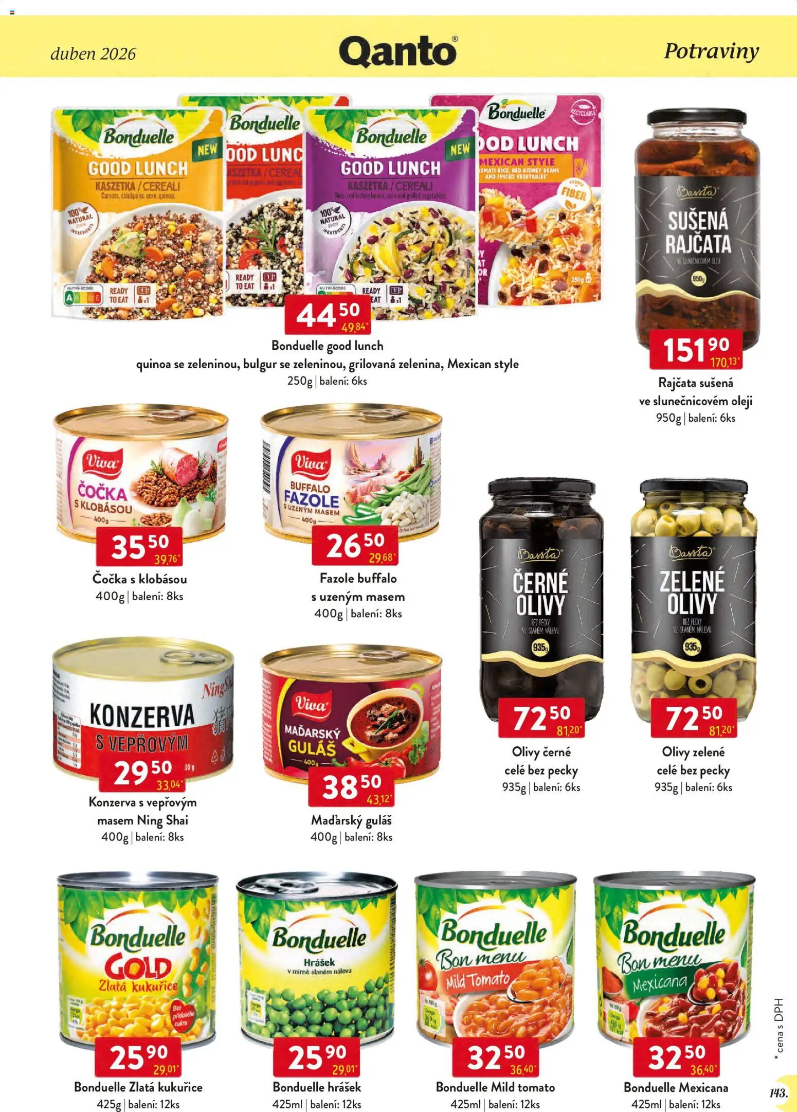 Astur & Qanto leták - Velkoobchod 04/2026 od 01.04.2026 | Strana: 143 | Produkty: Bulgur, Hrášek, Potraviny, Quinoa