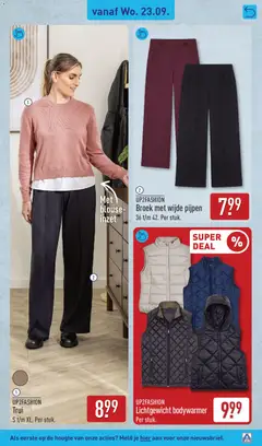 Aldi folder week 39 - Voorbeeld van een folder van Aldi, geldig van 21-09-2026 | Pagina: 51 | Producten: Blouse, Broek, Sweater, Trui