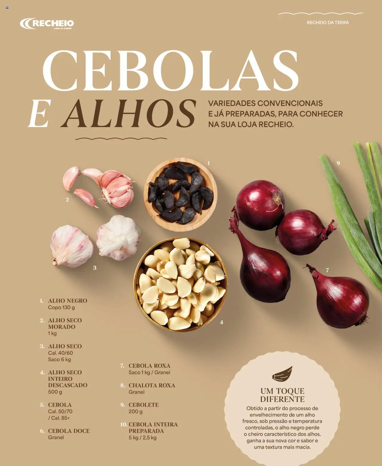 Recheio - Recheio da Terra │ válido de 25/09/2025 | Página: 28 | Produtos: Saco, Alhos, Cebola, Alho