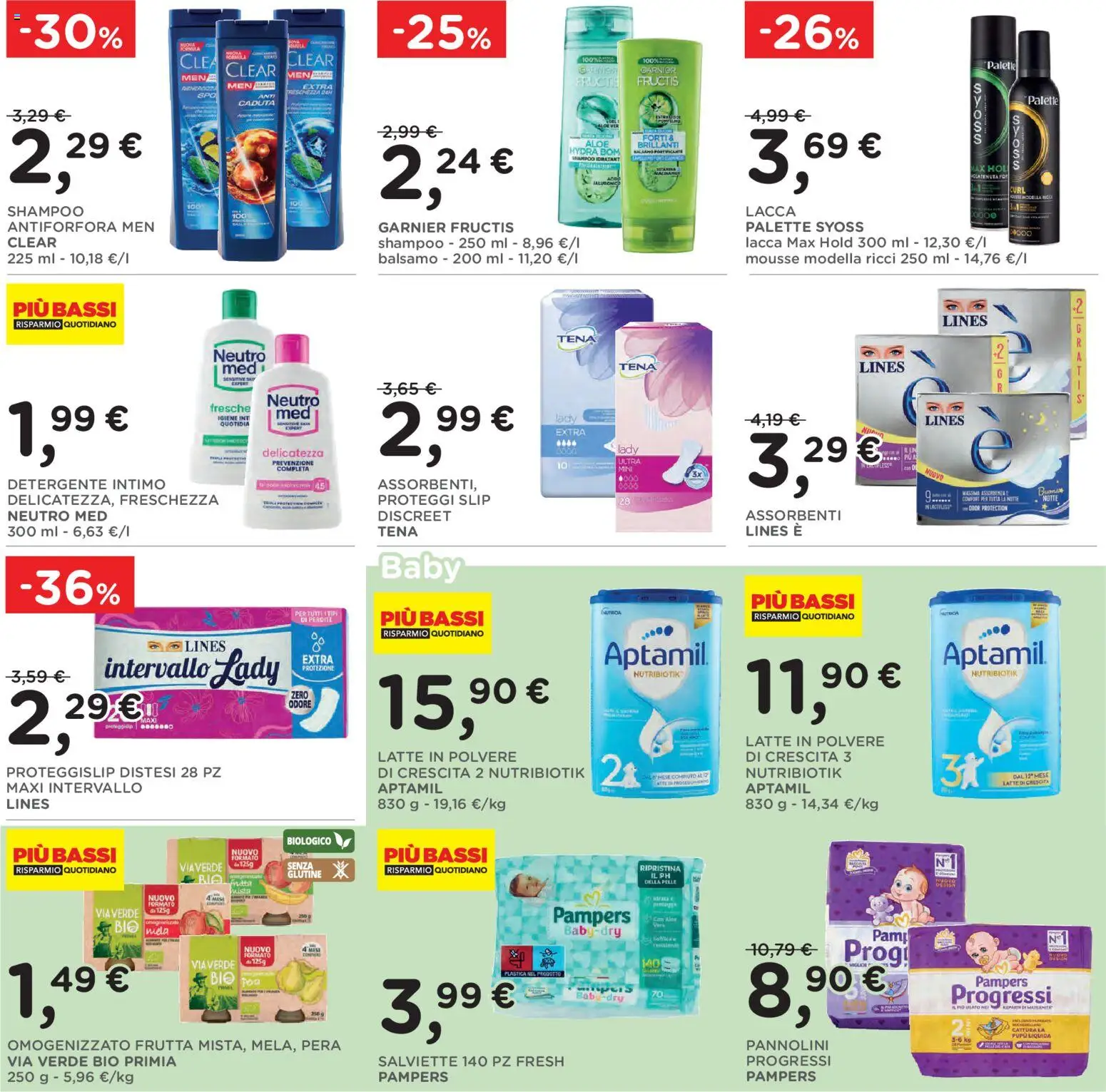 Volantino Poli del 19/08/2026 | Pagina: 27 | Prodotti: Latte in polvere, Pampers, Omogenizzato, Shampoo antiforfora