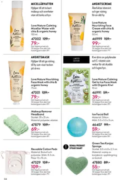 Oriflame erbjudanden 07/26 - Förhandsvisning av reklamblad från butik Oriflame aktuell från 13.05.2026 | Sida: 114 | Produkter: Svamp, Micellärvatten, Ansiktsmask, Pads