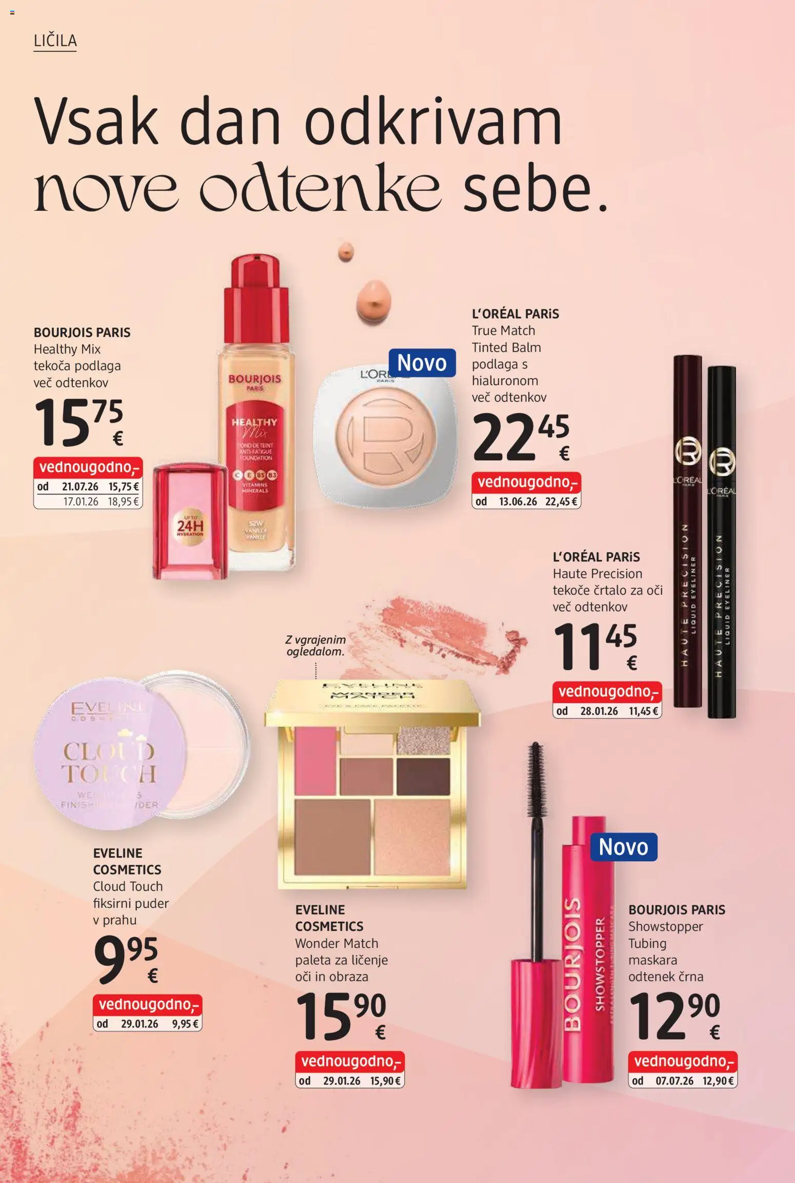 Novi DM Drogerie Markt katalog ponudbe – veljaven od 01.09.2026 | Stran: 16 | Izdelki: Licila, Puder, Maskara, Crtalo za oci