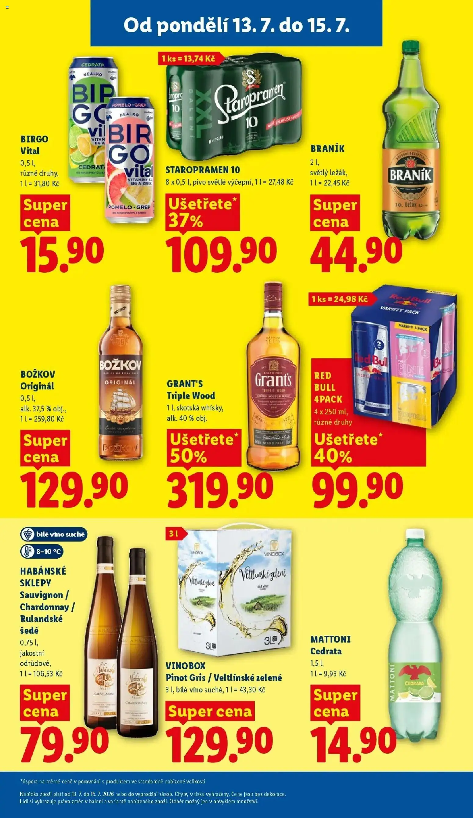 Lidl aktuální leták od 13.07.2026 | Strana: 23 | Produkty: Mattoni, Pomelo, Vitamíny, Red Bull