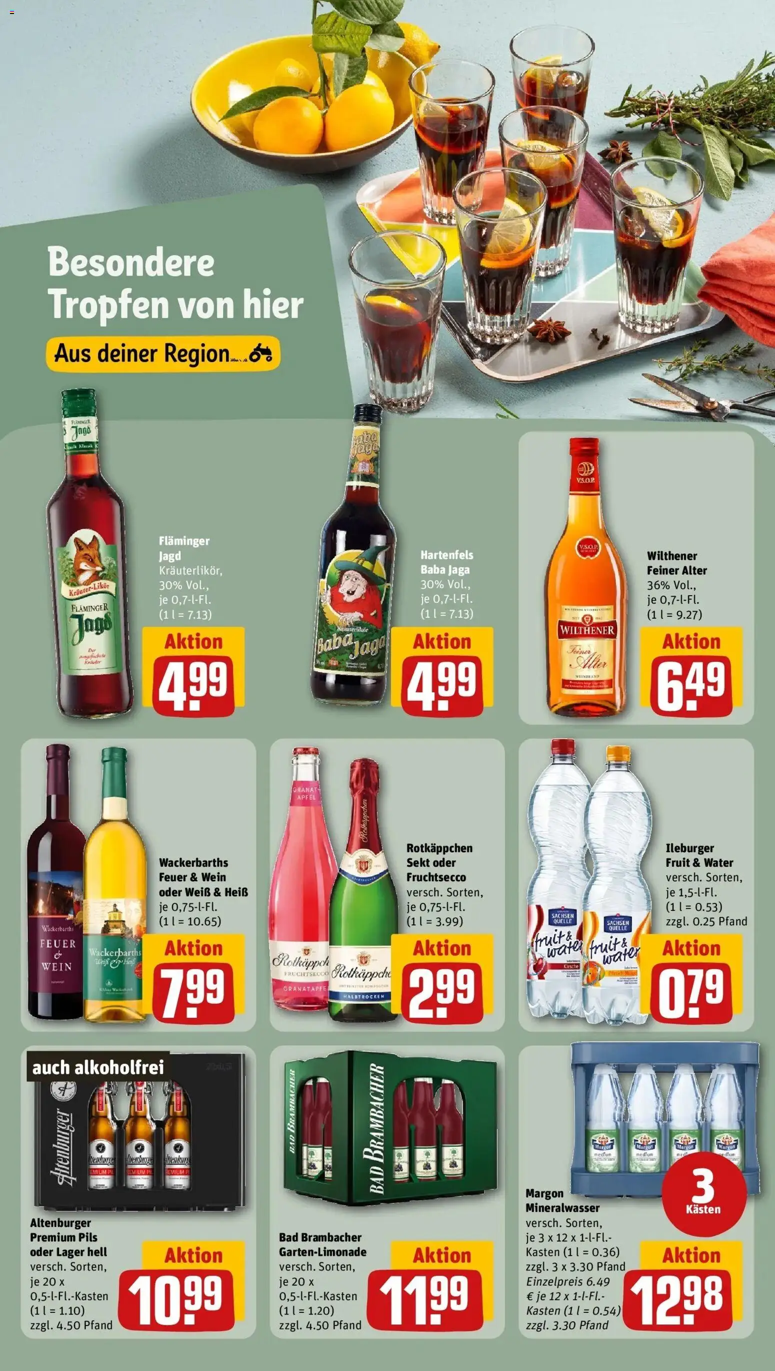 REWE Prospekt ab 12.10.2026 zum Blättern » Angebote | Seite: 21 | Produkte: Wilthener, Sekt, Pils, Äpfel