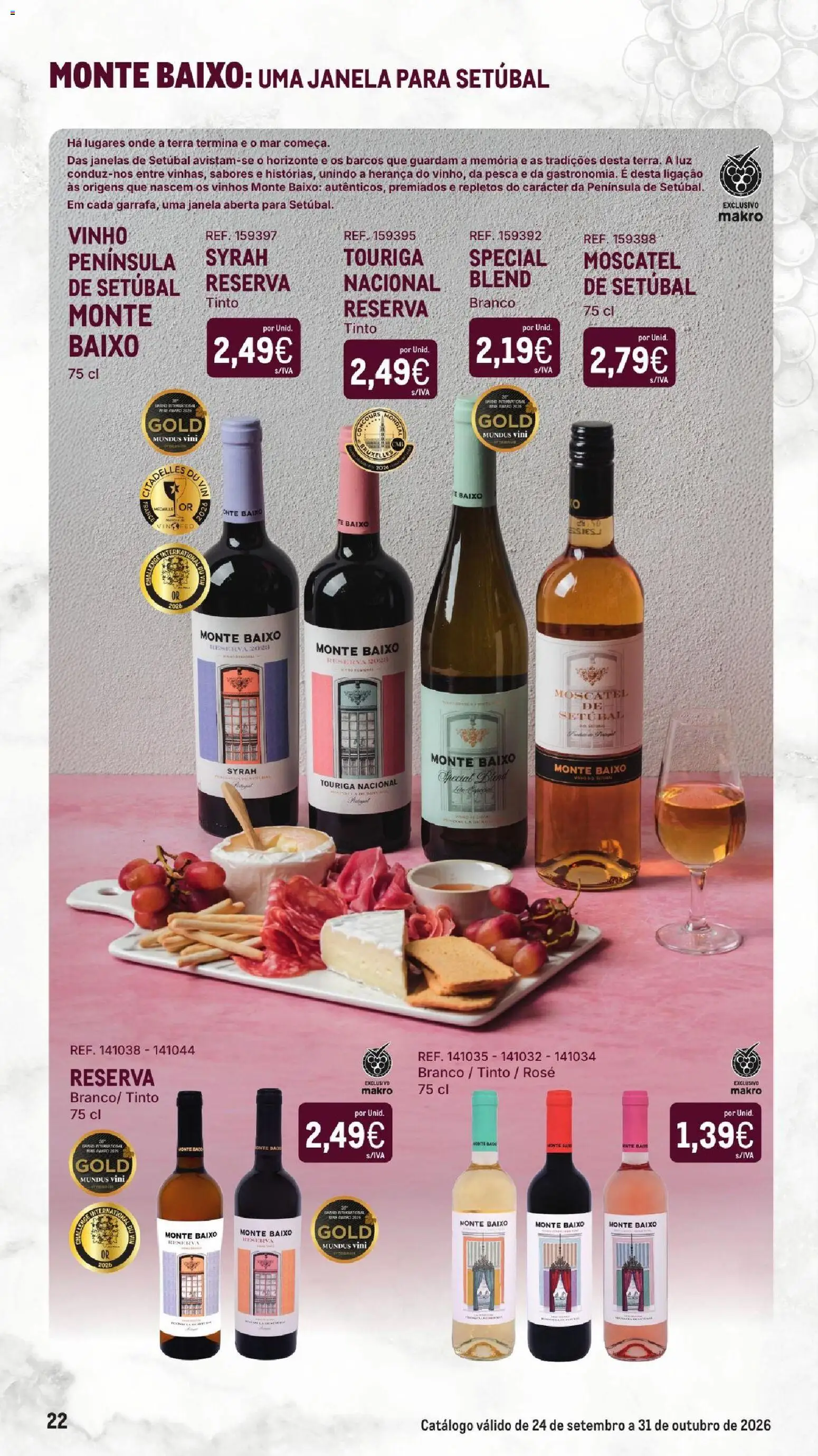 Makro Especial Vinhos │ válido de 24/09/2026 | Página: 22 | Produtos: Janela, Vinho