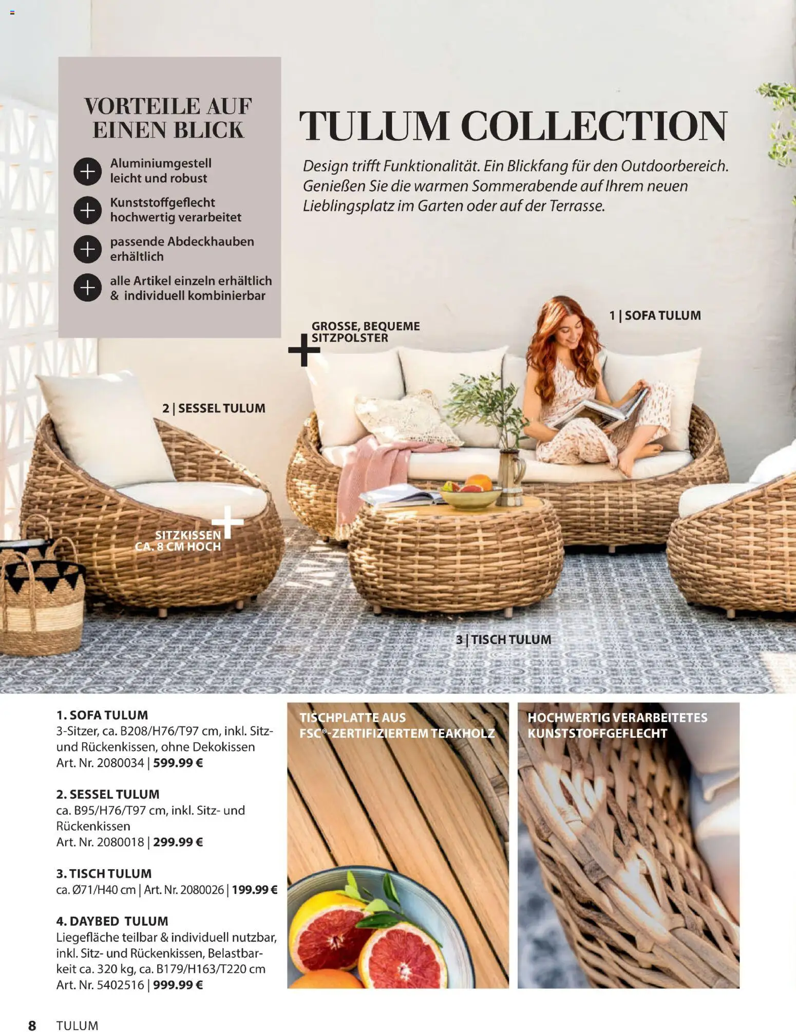 Dehner Gartenmöbel Trends 2026 gültig ab 29.01.2026 | Seite: 8 | Produkte: Sofa, Sessel, Tisch