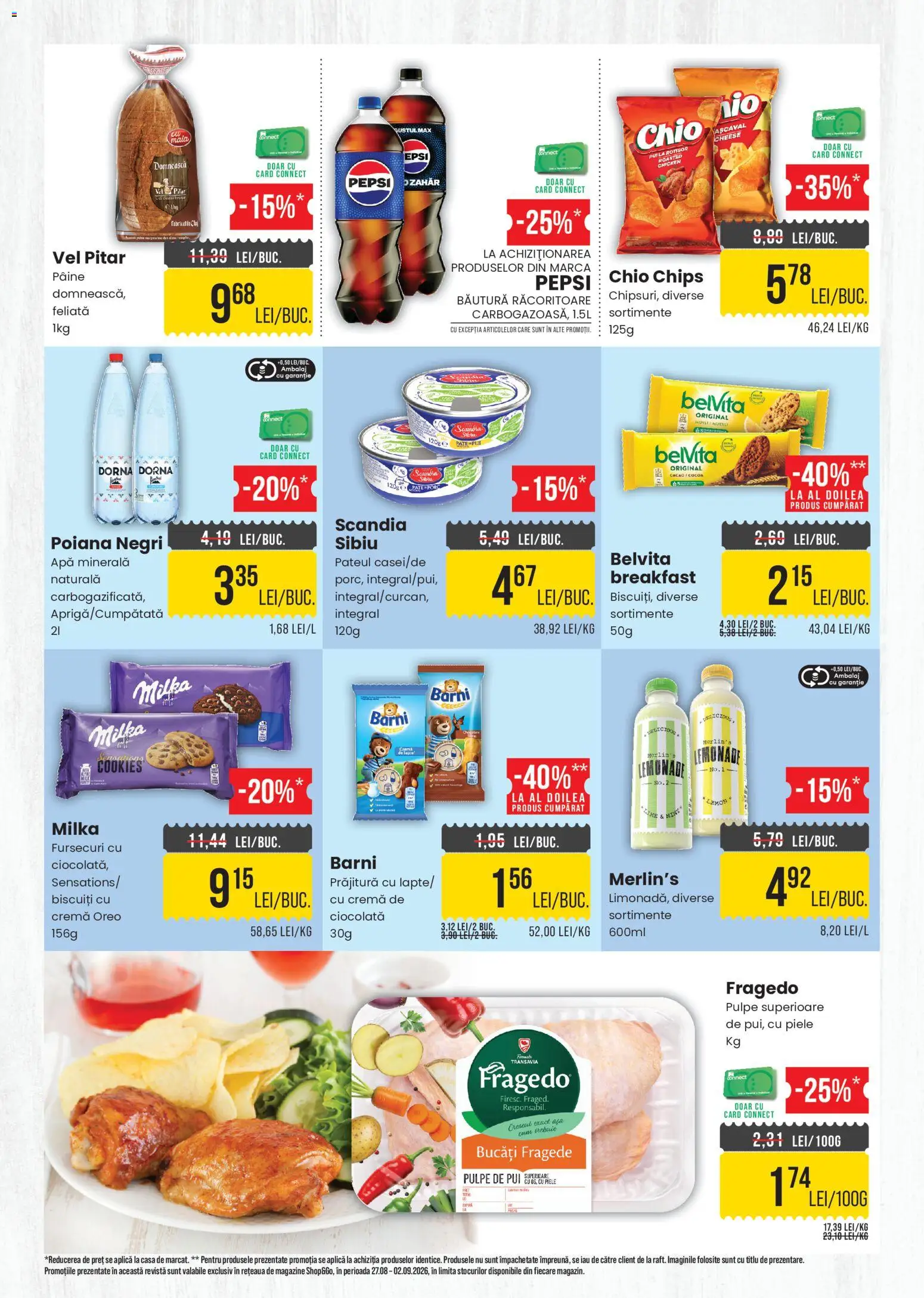 Noul catalog Mega Image – valabil de la 27.08.2026 | Pagină: 3 | Produse: Oreo, Pui, Prăjitură, Cremă