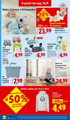 Pré-visualização Lidl folheto válido de 14/09/2026 | Página: 34 | Produtos: Sweatshirt, Caixa de arrumação, Caixa, Brinquedos