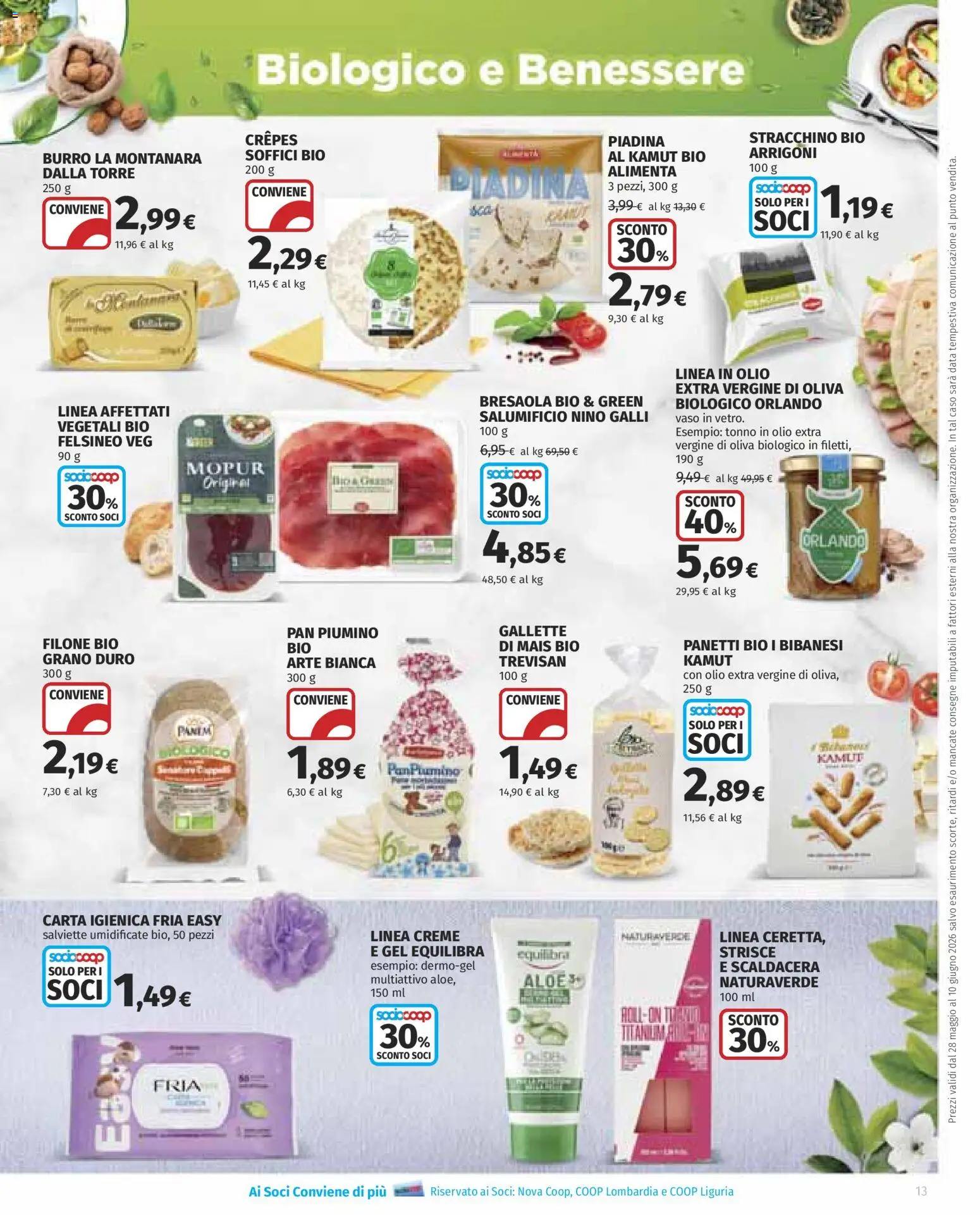 Volantino COOP del 28.05.2026 | Pagina: 13 | Prodotti: Olio, Data, Mais, Vaso