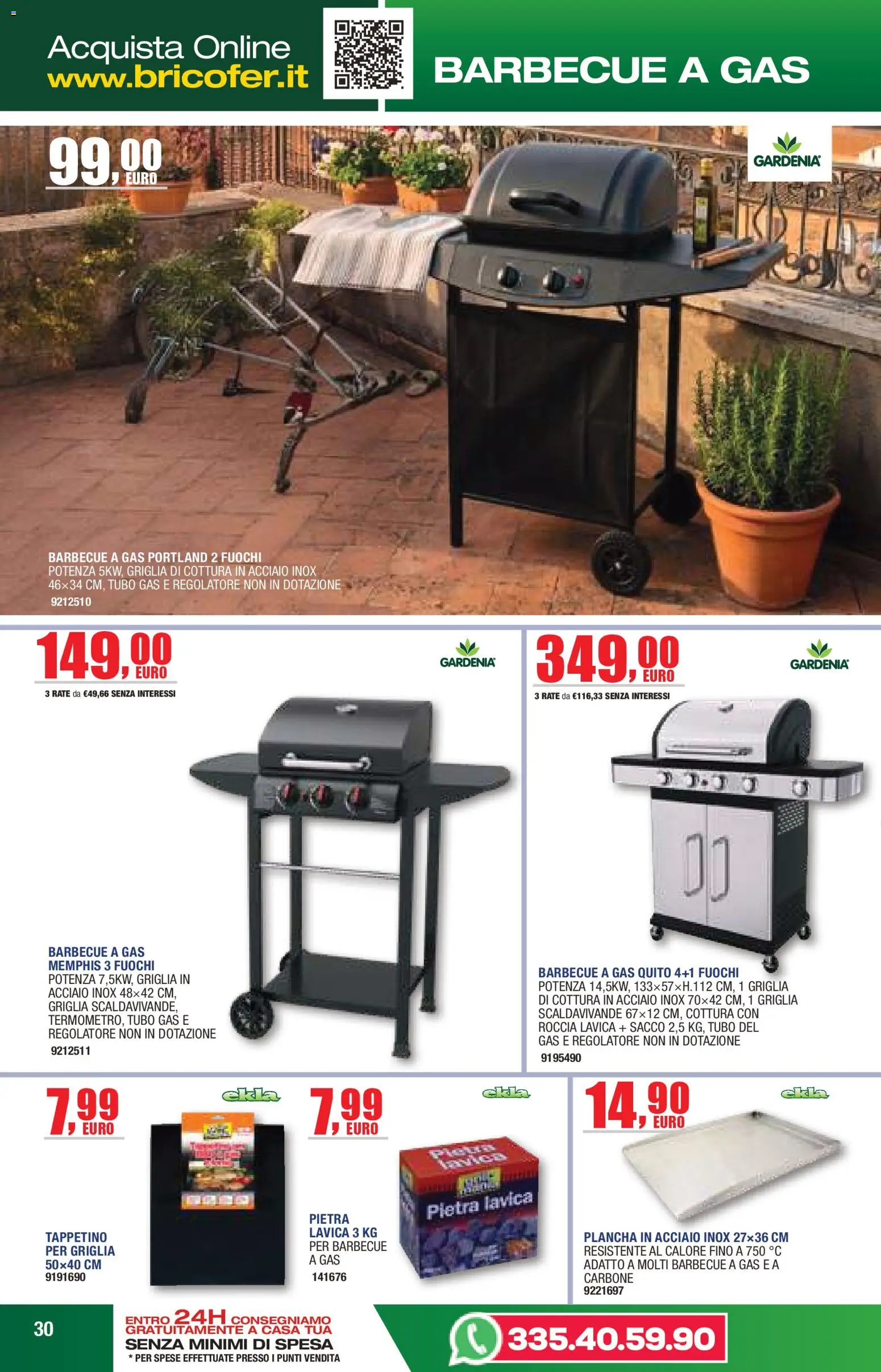 Volantino Bricofer del 14/04/2026 | Pagina: 30 | Prodotti: Carbone, Barbecue, Tubo, Griglia